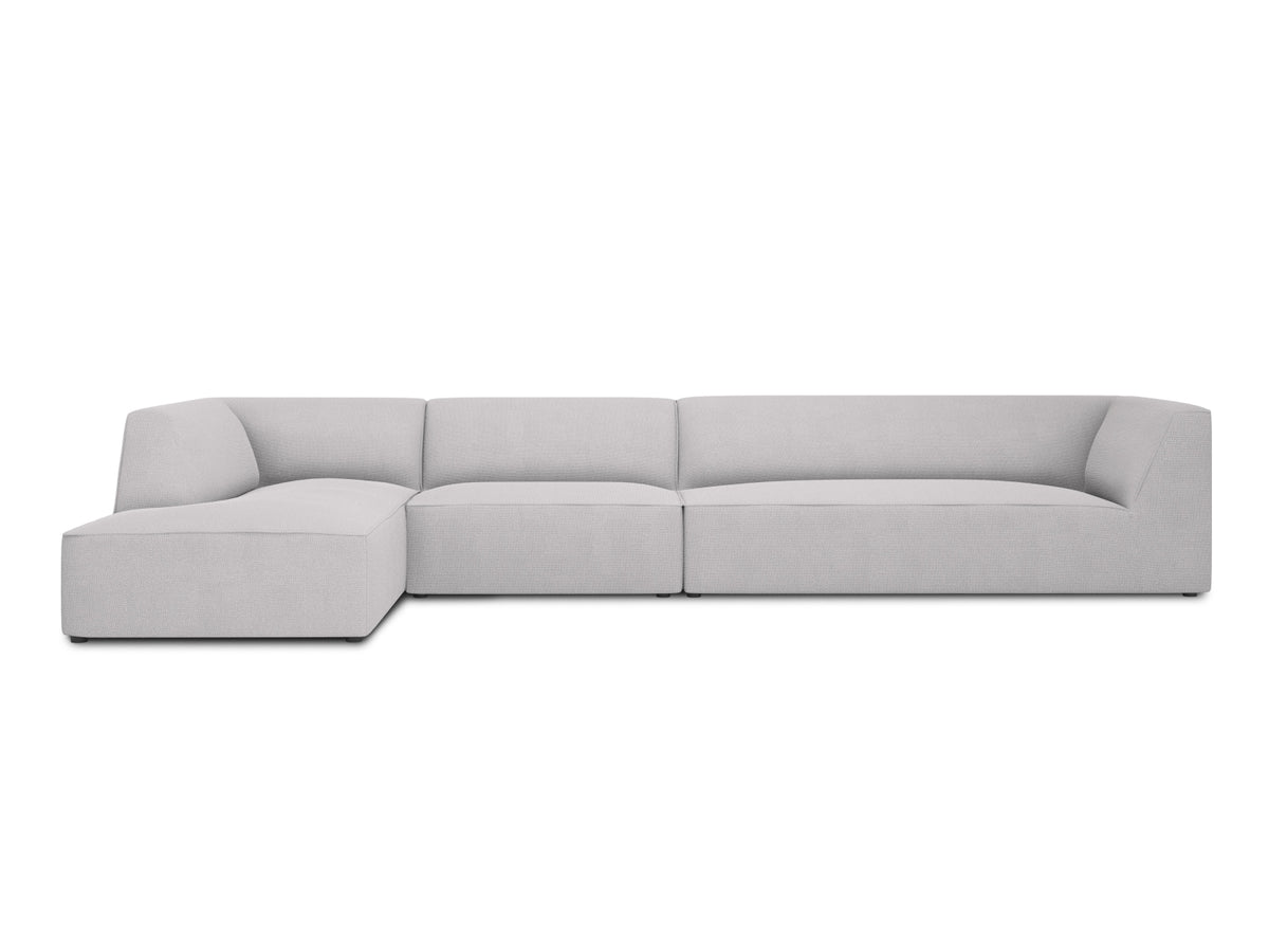 Ruby Modulares Ecksofa links 5 Sitzer in Light Grey-Ottawa präsentiert im Onlineshop von KAQTU Design AG. Ecksofa links ist von Micadoni