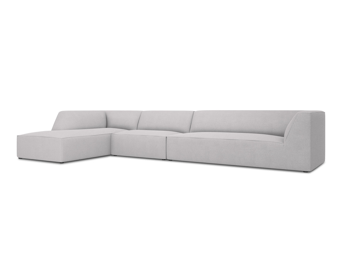 Ruby Modulares Ecksofa links 5 Sitzer in Light Grey-Ottawa präsentiert im Onlineshop von KAQTU Design AG. Ecksofa links ist von Micadoni