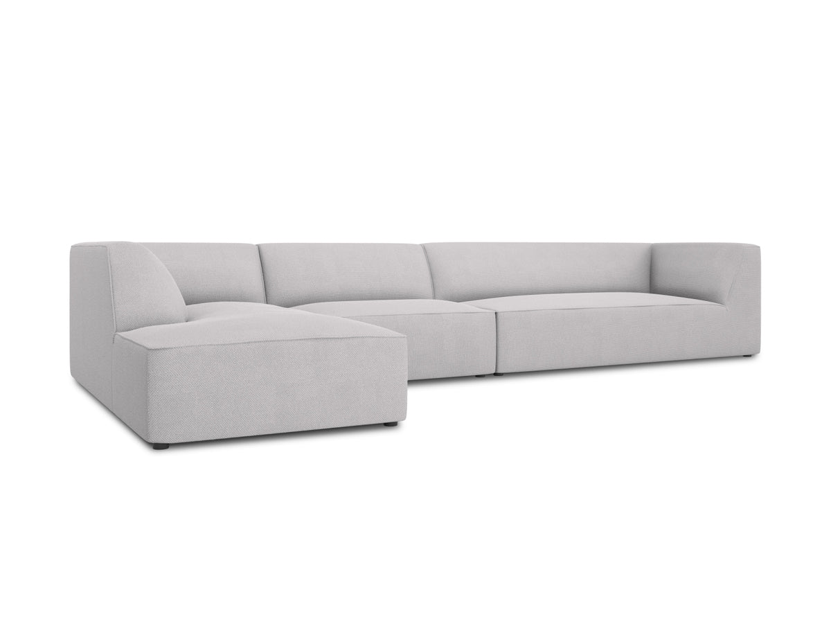 Ruby Modulares Ecksofa links 5 Sitzer in Light Grey-Ottawa präsentiert im Onlineshop von KAQTU Design AG. Ecksofa links ist von Micadoni