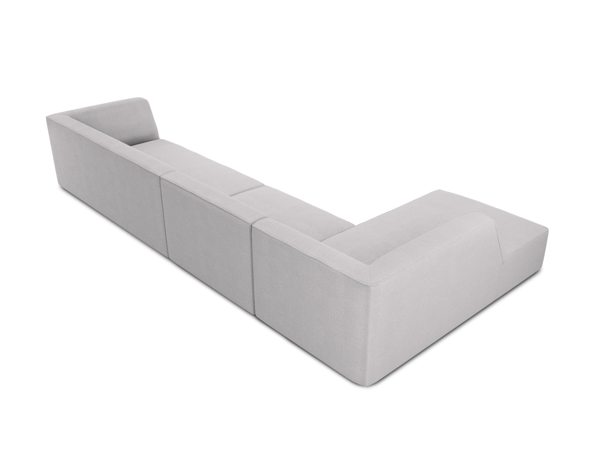 Ruby Modulares Ecksofa links 5 Sitzer in Light Grey-Ottawa präsentiert im Onlineshop von KAQTU Design AG. Ecksofa links ist von Micadoni