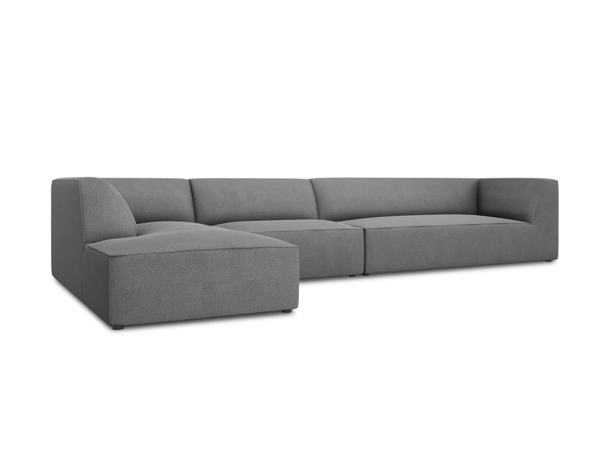 Ruby Modulares Ecksofa links 5 Sitzer in Grey-Ottawa präsentiert im Onlineshop von KAQTU Design AG. Ecksofa links ist von Micadoni