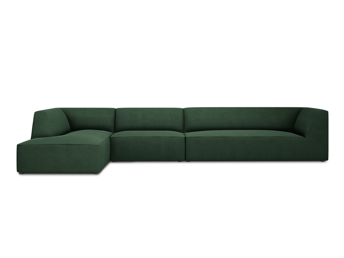 Ruby Modulares Ecksofa links 5 Sitzer in Green-Ottawa präsentiert im Onlineshop von KAQTU Design AG. Ecksofa links ist von Micadoni