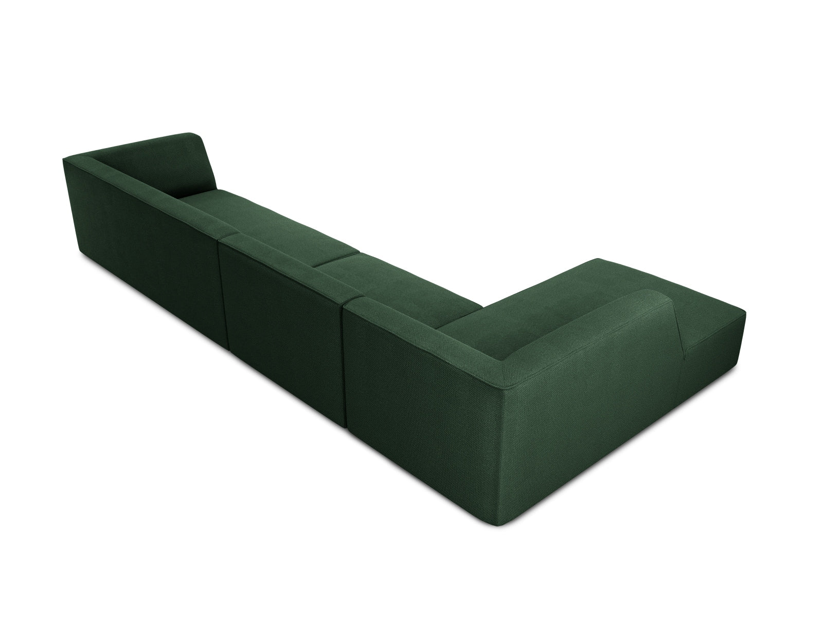 Ruby Modulares Ecksofa links 5 Sitzer in Green präsentiert im Onlineshop von KAQTU Design AG. Ecksofa links ist von Micadoni
