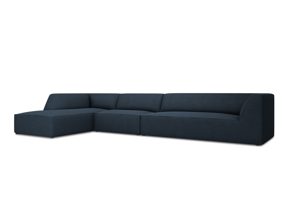 Ruby Modulares Ecksofa links 5 Sitzer in Navy Blue-Ottawa präsentiert im Onlineshop von KAQTU Design AG. Ecksofa links ist von Micadoni