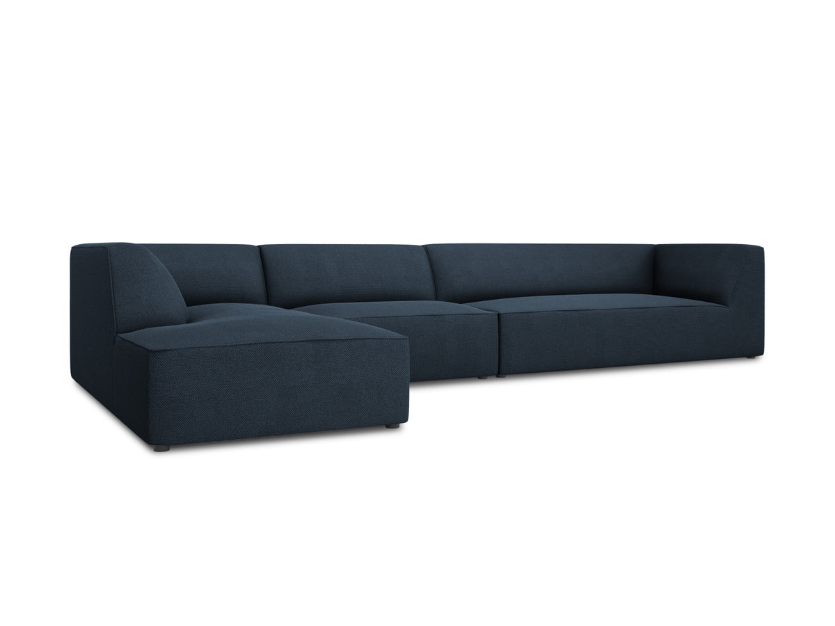 Ruby Modulares Ecksofa links 5 Sitzer in Navy Blue-Ottawa präsentiert im Onlineshop von KAQTU Design AG. Ecksofa links ist von Micadoni