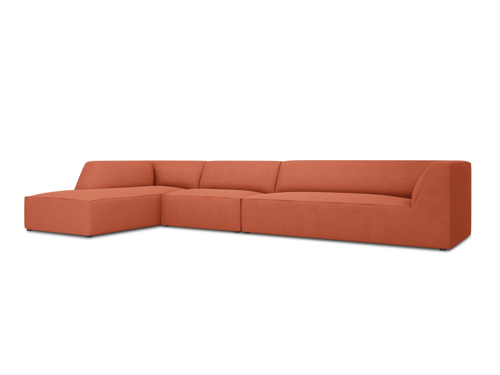 Ruby Modulares Ecksofa links 5 Sitzer in Coral präsentiert im Onlineshop von KAQTU Design AG. Ecksofa links ist von Micadoni