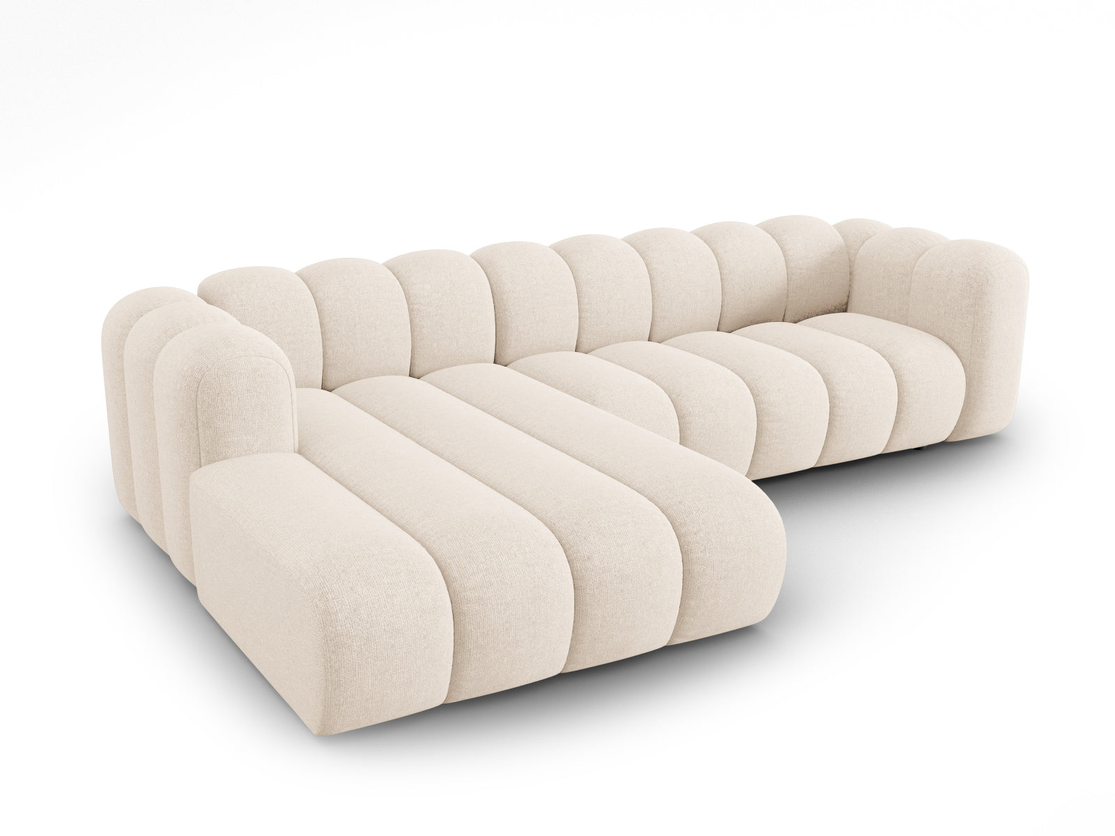 Lupine Modulares Ecksofa links 4 Sitzer in Light Beige präsentiert im Onlineshop von KAQTU Design AG. Ecksofa links ist von Micadoni