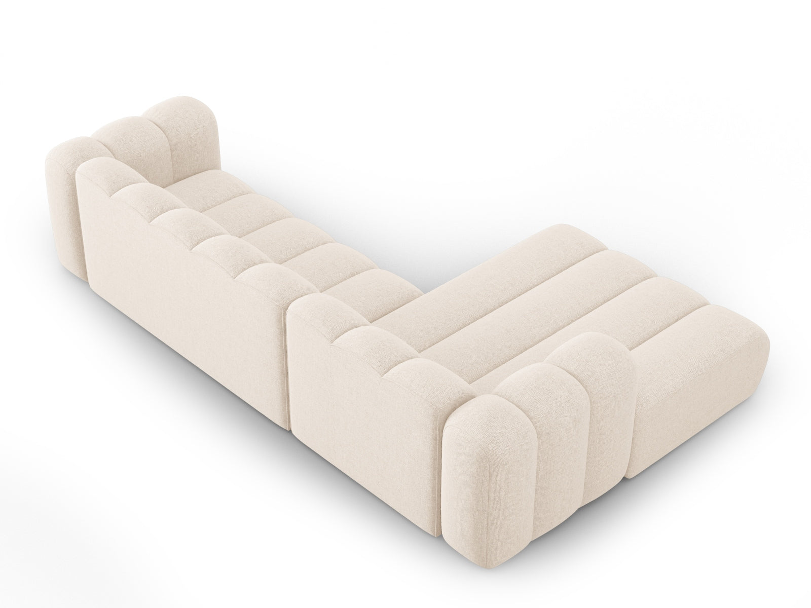 Lupine Modulares Ecksofa links 4 Sitzer in Light Beige präsentiert im Onlineshop von KAQTU Design AG. Ecksofa links ist von Micadoni