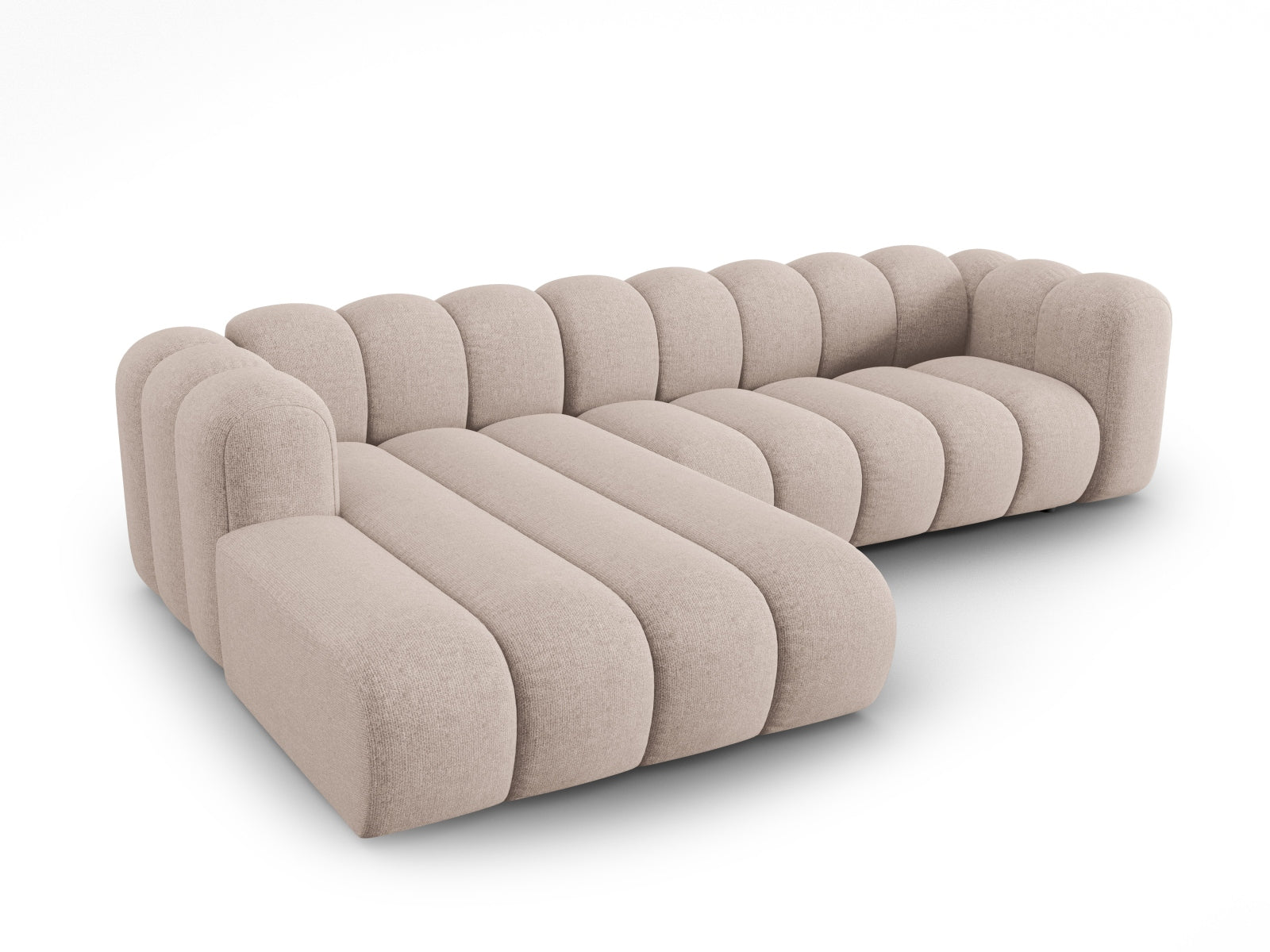 Lupine Modulares Ecksofa links 4 Sitzer in Beige präsentiert im Onlineshop von KAQTU Design AG. Ecksofa links ist von Micadoni