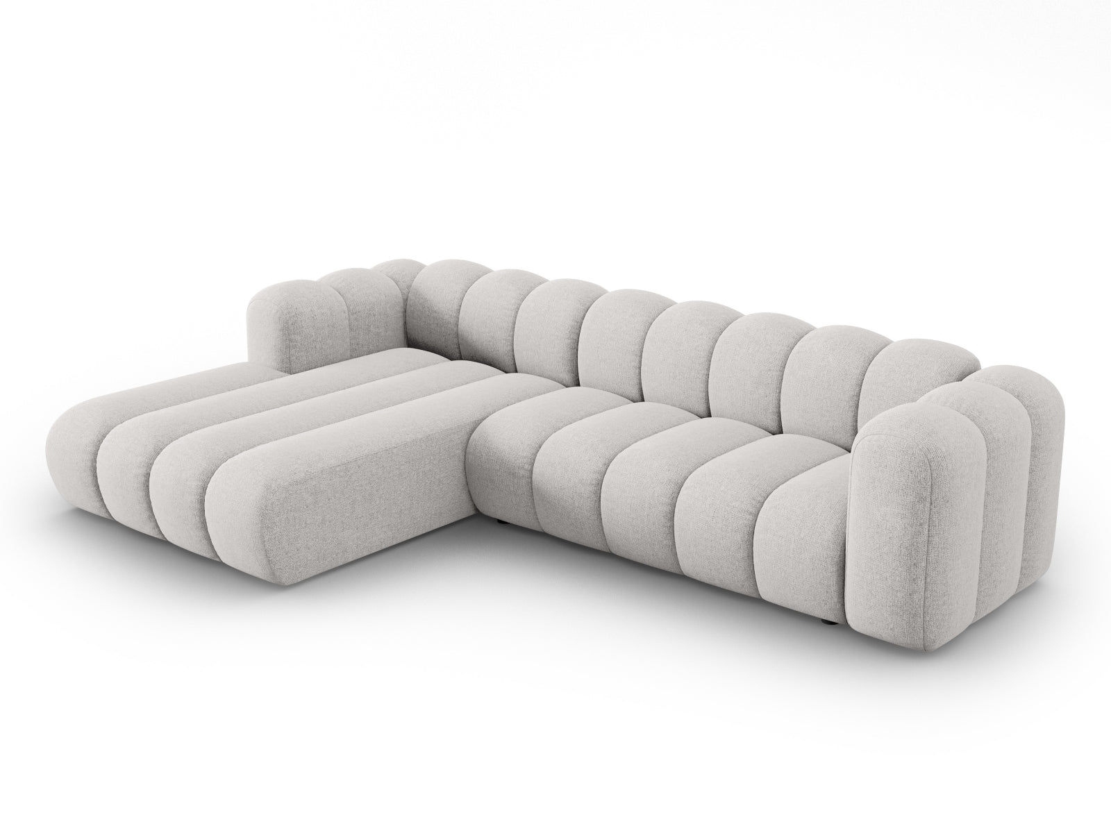 Lupine Modulares Ecksofa links 4 Sitzer in Light Grey präsentiert im Onlineshop von KAQTU Design AG. Ecksofa links ist von Micadoni