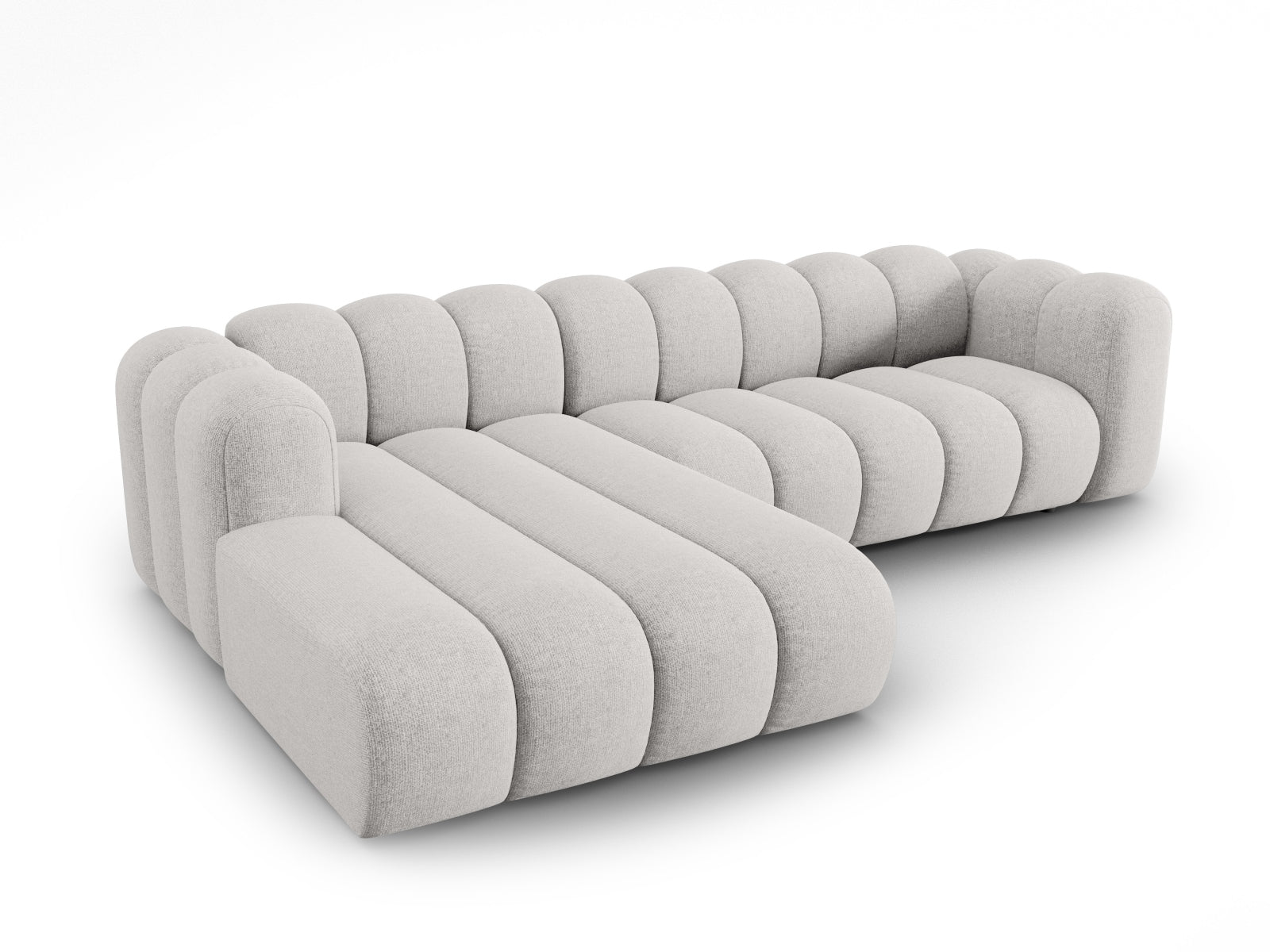 Lupine Modulares Ecksofa links 4 Sitzer in Light Grey präsentiert im Onlineshop von KAQTU Design AG. Ecksofa links ist von Micadoni