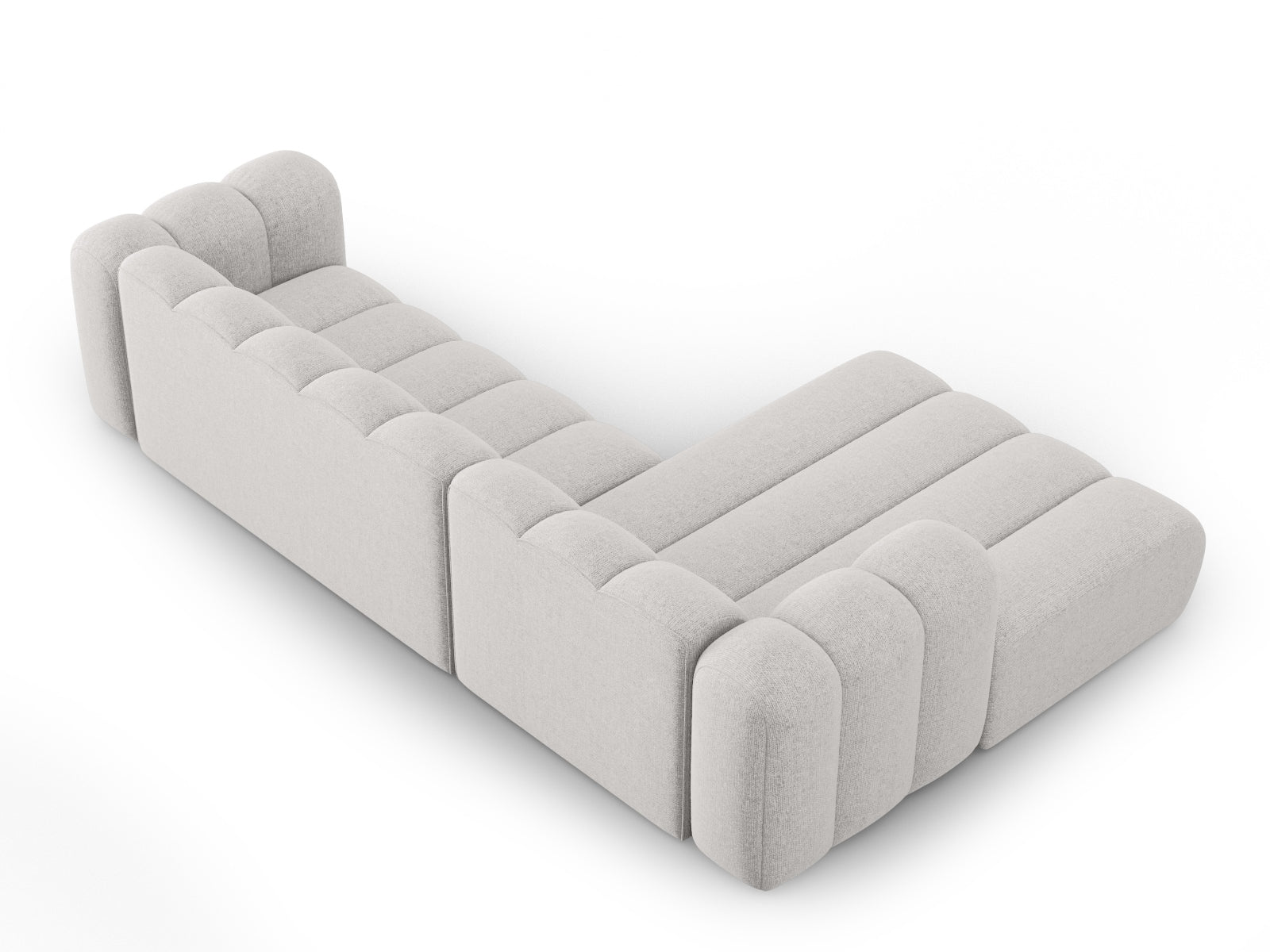 Lupine Modulares Ecksofa links 4 Sitzer in Light Grey präsentiert im Onlineshop von KAQTU Design AG. Ecksofa links ist von Micadoni