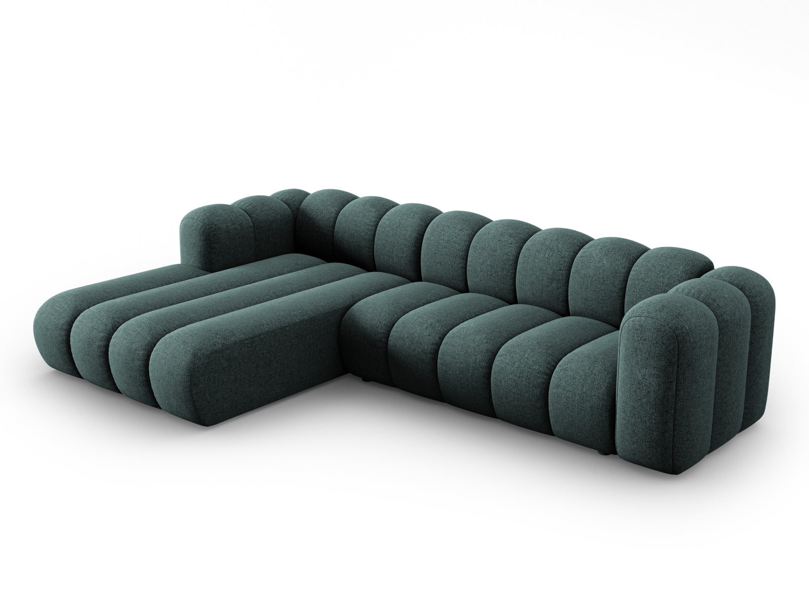 Lupine Modulares Ecksofa links 4 Sitzer in Petrol präsentiert im Onlineshop von KAQTU Design AG. Ecksofa links ist von Micadoni