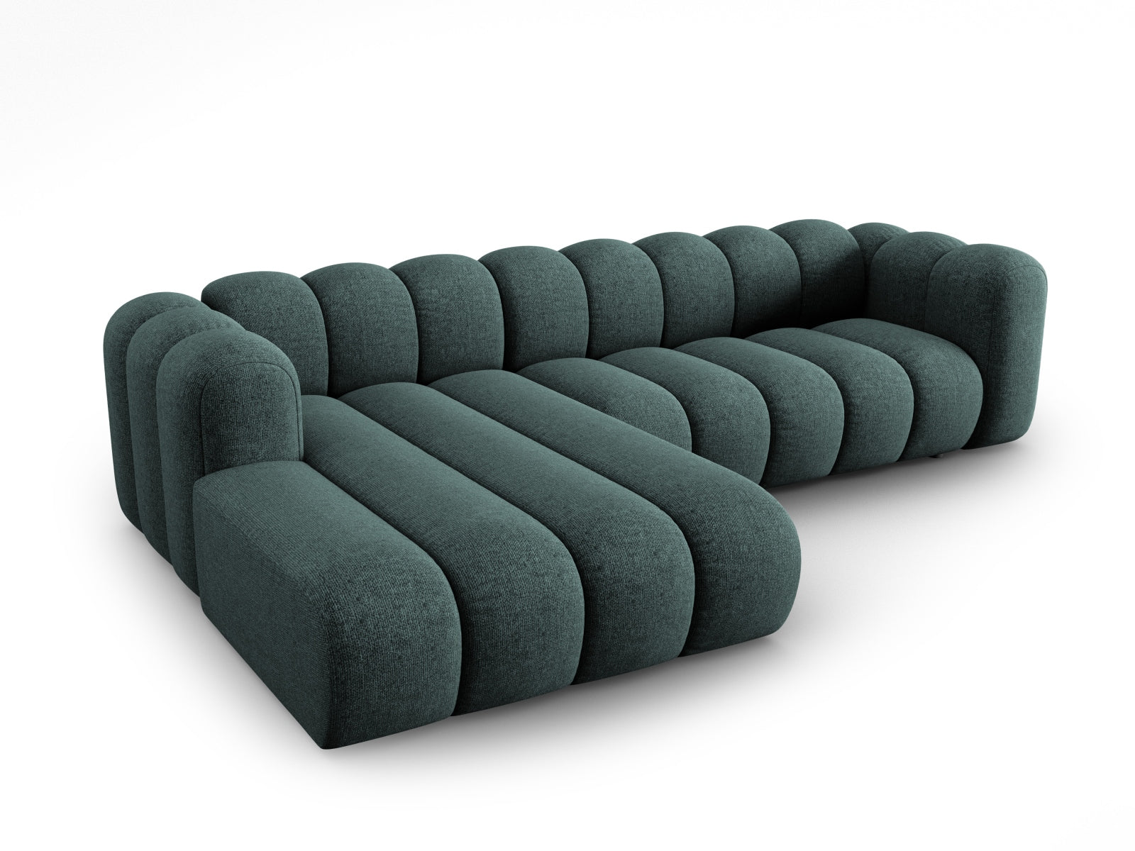 Lupine Modulares Ecksofa links 4 Sitzer in Petrol präsentiert im Onlineshop von KAQTU Design AG. Ecksofa links ist von Micadoni