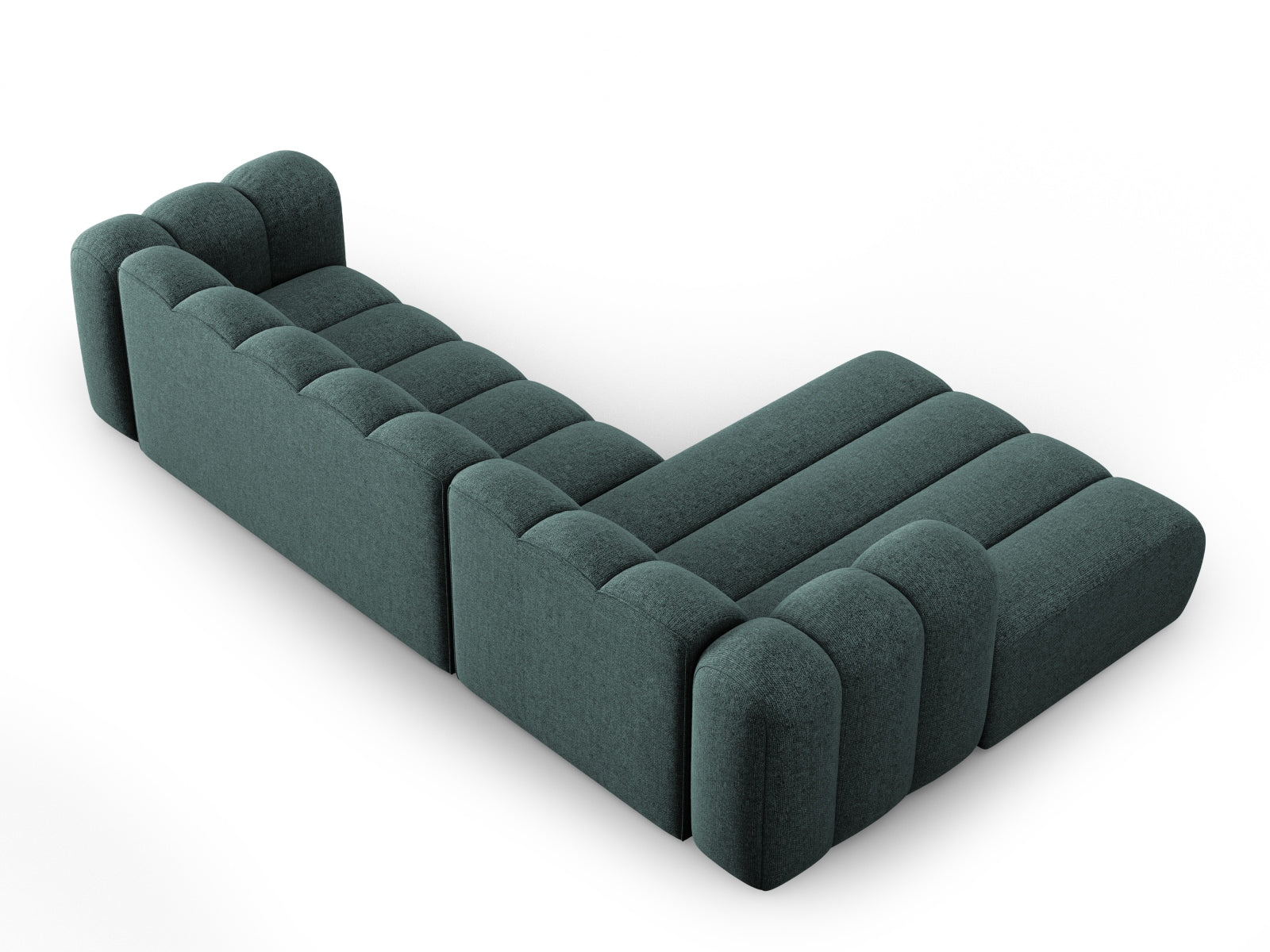 Lupine Modulares Ecksofa links 4 Sitzer in Petrol präsentiert im Onlineshop von KAQTU Design AG. Ecksofa links ist von Micadoni