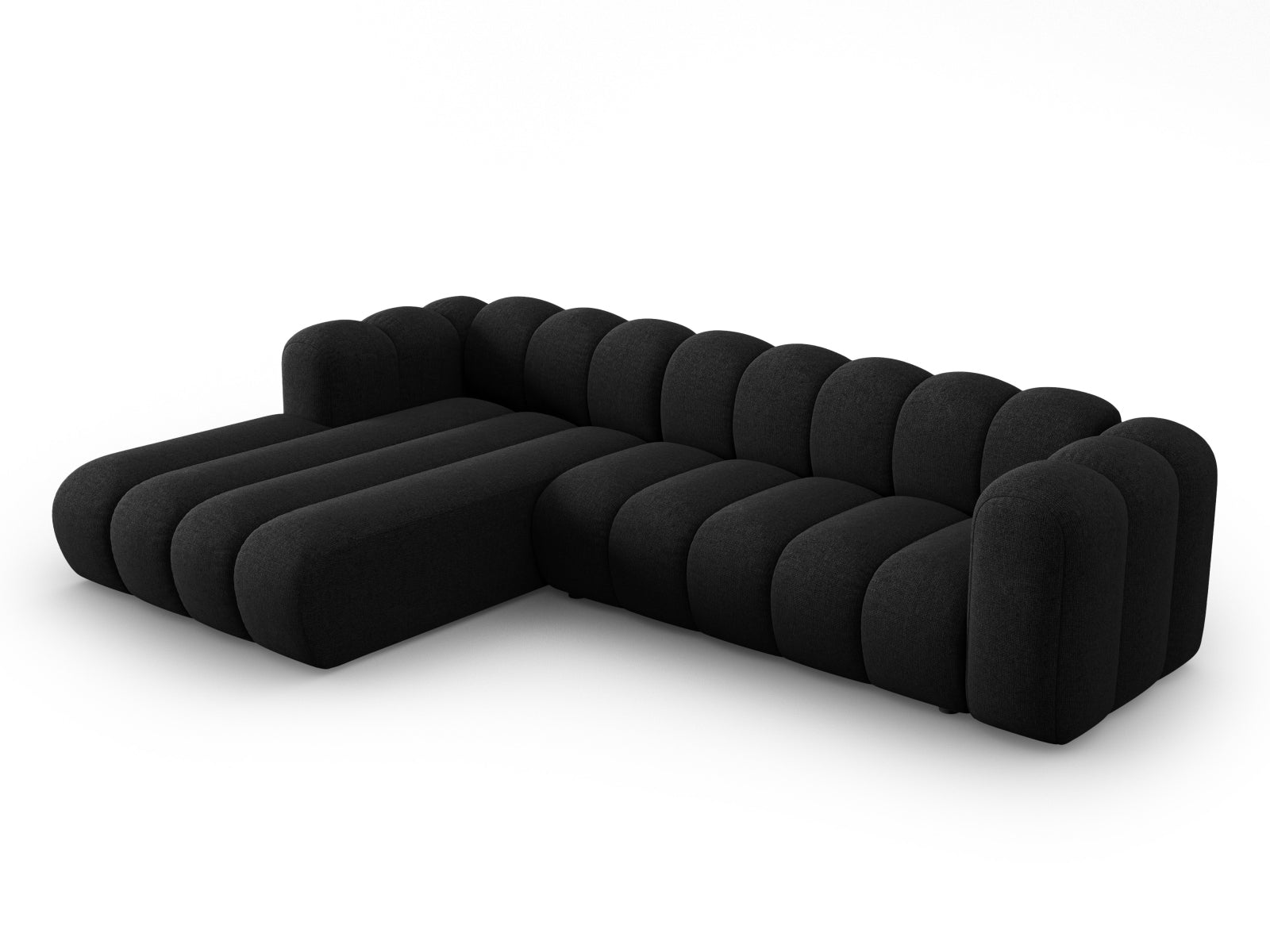 Lupine Modulares Ecksofa links 4 Sitzer in Black präsentiert im Onlineshop von KAQTU Design AG. Ecksofa links ist von Micadoni