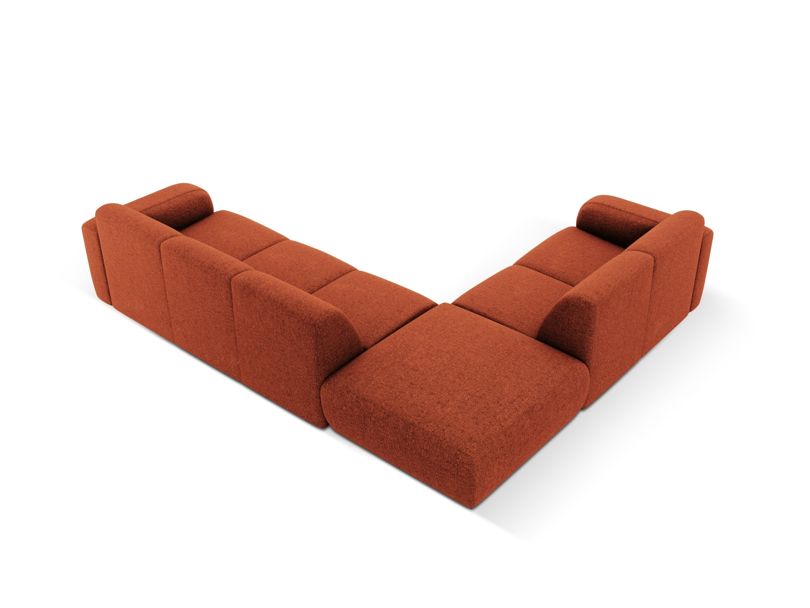 Molino Ecksofa links 6 Sitzer in Terracotta präsentiert im Onlineshop von KAQTU Design AG. Ecksofa links ist von Micadoni