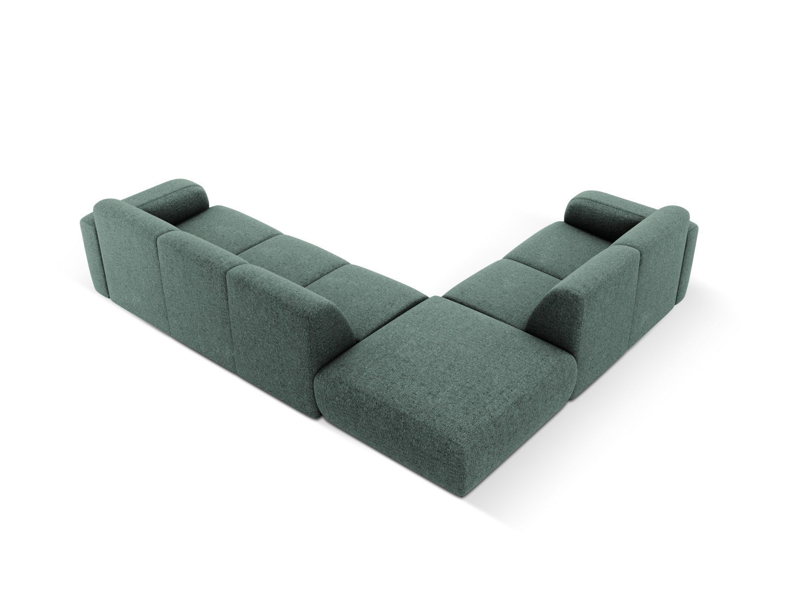 Molino Ecksofa links 6 Sitzer in Petrol präsentiert im Onlineshop von KAQTU Design AG. Ecksofa links ist von Micadoni