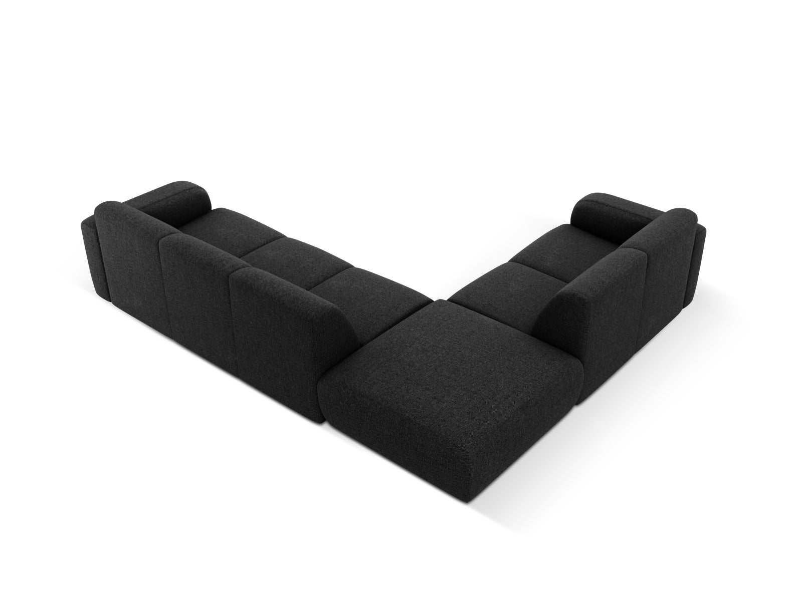 Molino Ecksofa links 6 Sitzer in Black präsentiert im Onlineshop von KAQTU Design AG. Ecksofa links ist von Micadoni