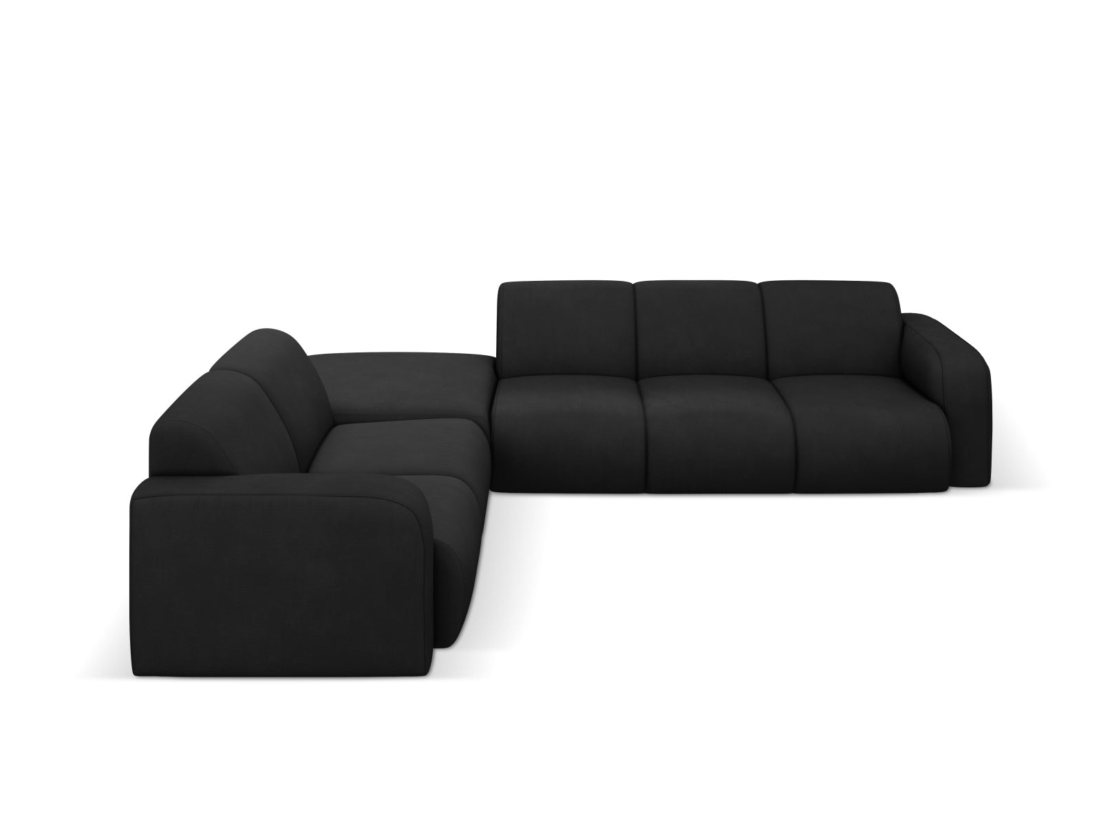 Molino Ecksofa links 6 Sitzer in Black präsentiert im Onlineshop von KAQTU Design AG. Ecksofa links ist von Micadoni