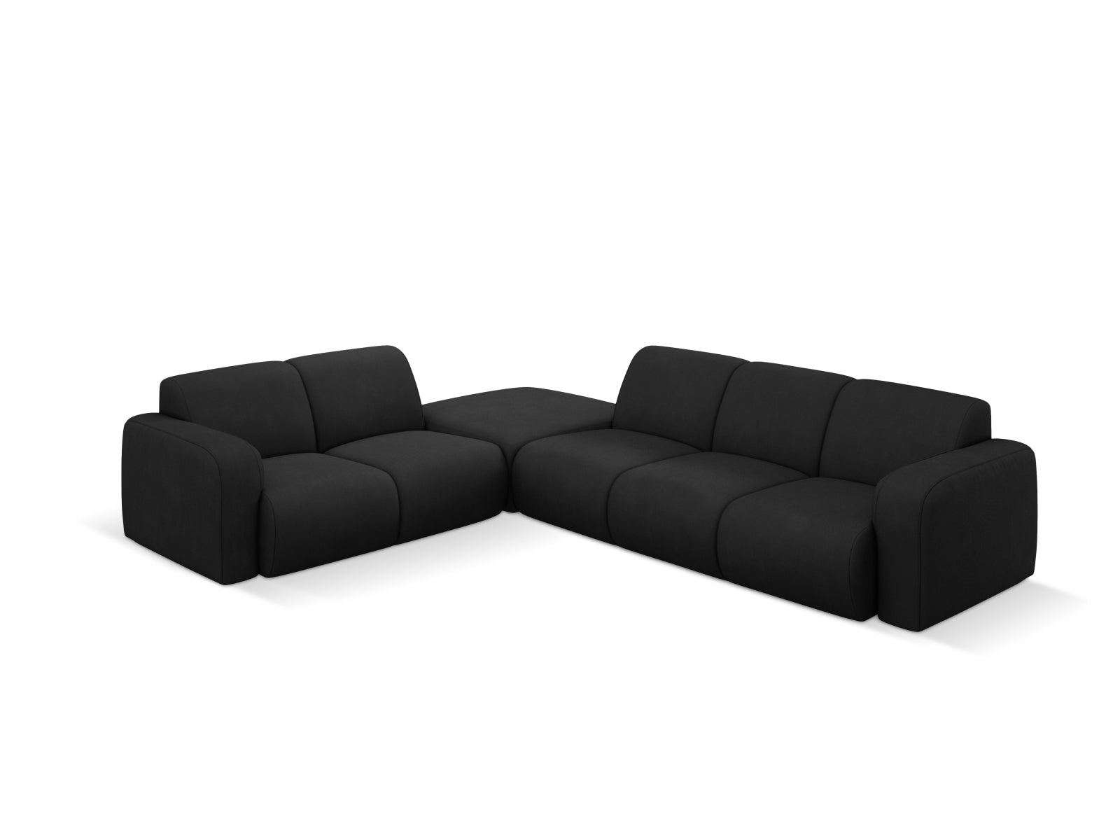 Molino Ecksofa links 6 Sitzer in Black präsentiert im Onlineshop von KAQTU Design AG. Ecksofa links ist von Micadoni