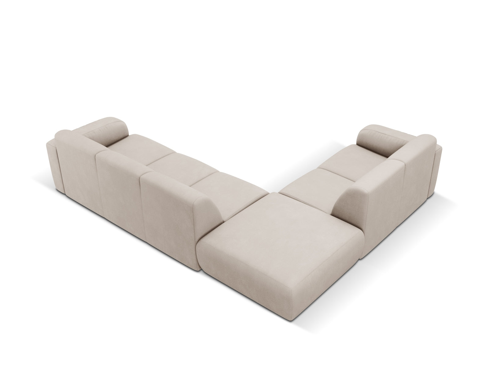 Molino Ecksofa links 6 Sitzer in Beige präsentiert im Onlineshop von KAQTU Design AG. Ecksofa links ist von Micadoni