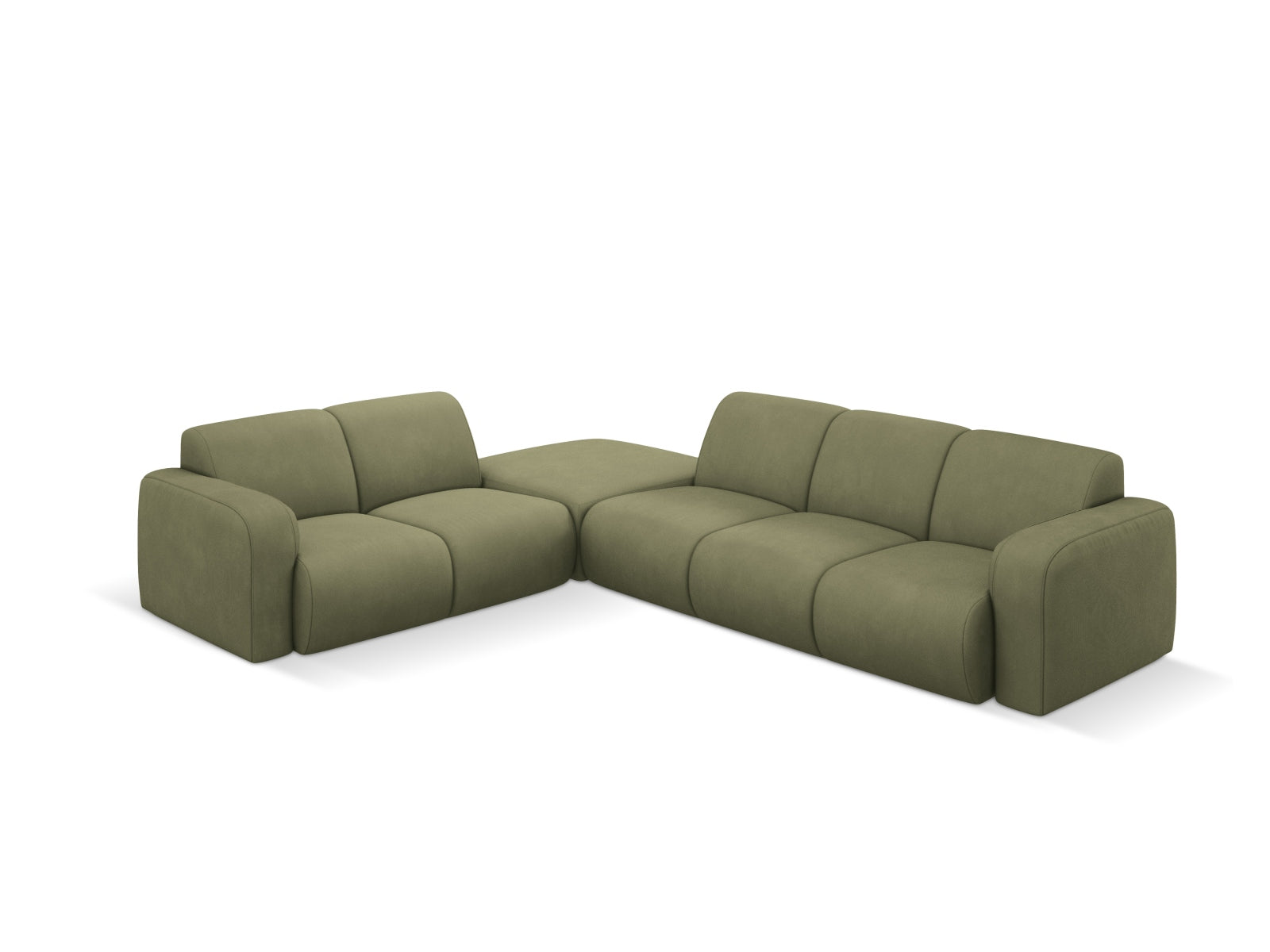 Molino Ecksofa links 6 Sitzer in Light Green präsentiert im Onlineshop von KAQTU Design AG. Ecksofa links ist von Micadoni