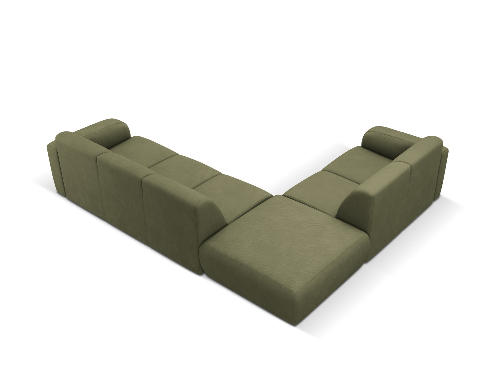 Molino Ecksofa links 6 Sitzer in Light Green präsentiert im Onlineshop von KAQTU Design AG. Ecksofa links ist von Micadoni