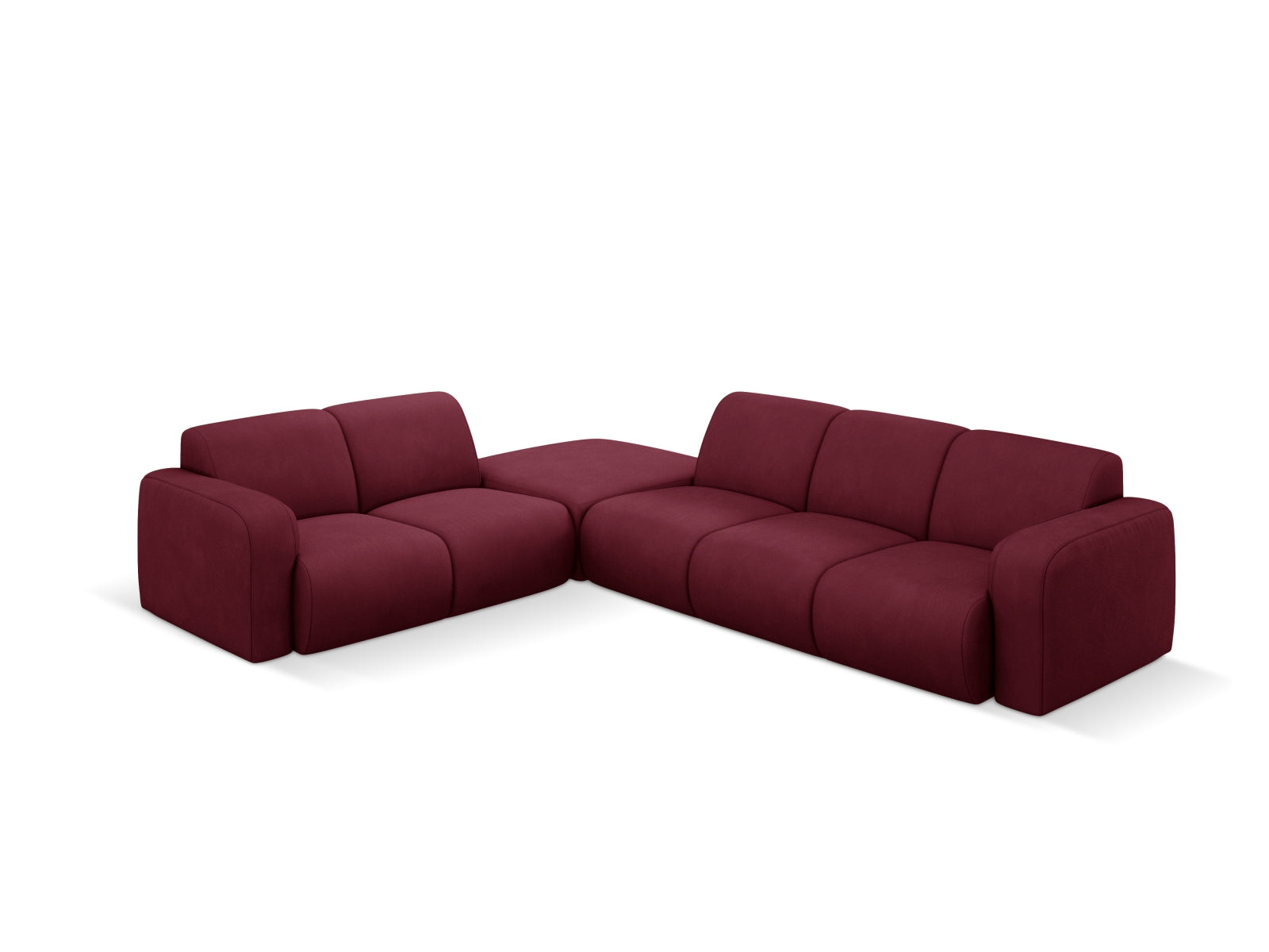 Molino Ecksofa links 6 Sitzer in Bordeaux präsentiert im Onlineshop von KAQTU Design AG. Ecksofa links ist von Micadoni