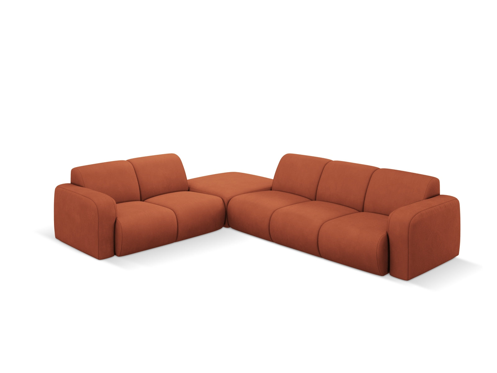 Molino Ecksofa links 6 Sitzer in Orange präsentiert im Onlineshop von KAQTU Design AG. Ecksofa links ist von Micadoni