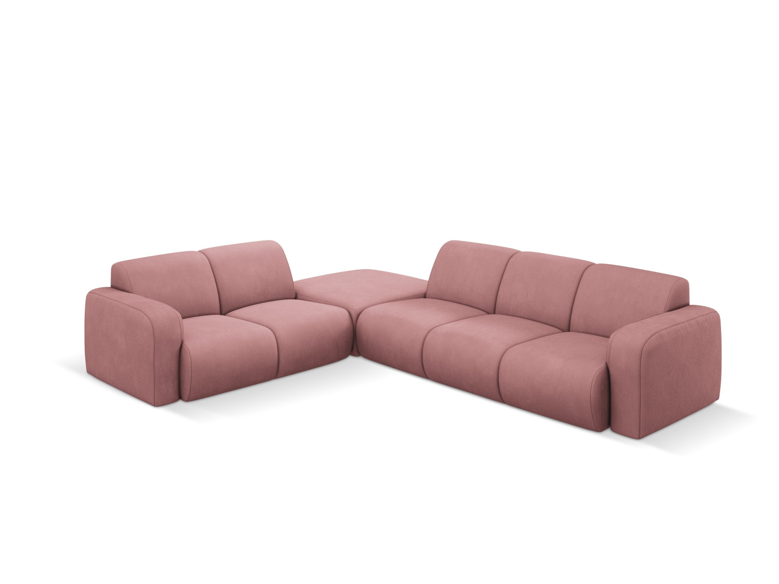 Molino Ecksofa links 6 Sitzer in Pink präsentiert im Onlineshop von KAQTU Design AG. Ecksofa links ist von Micadoni