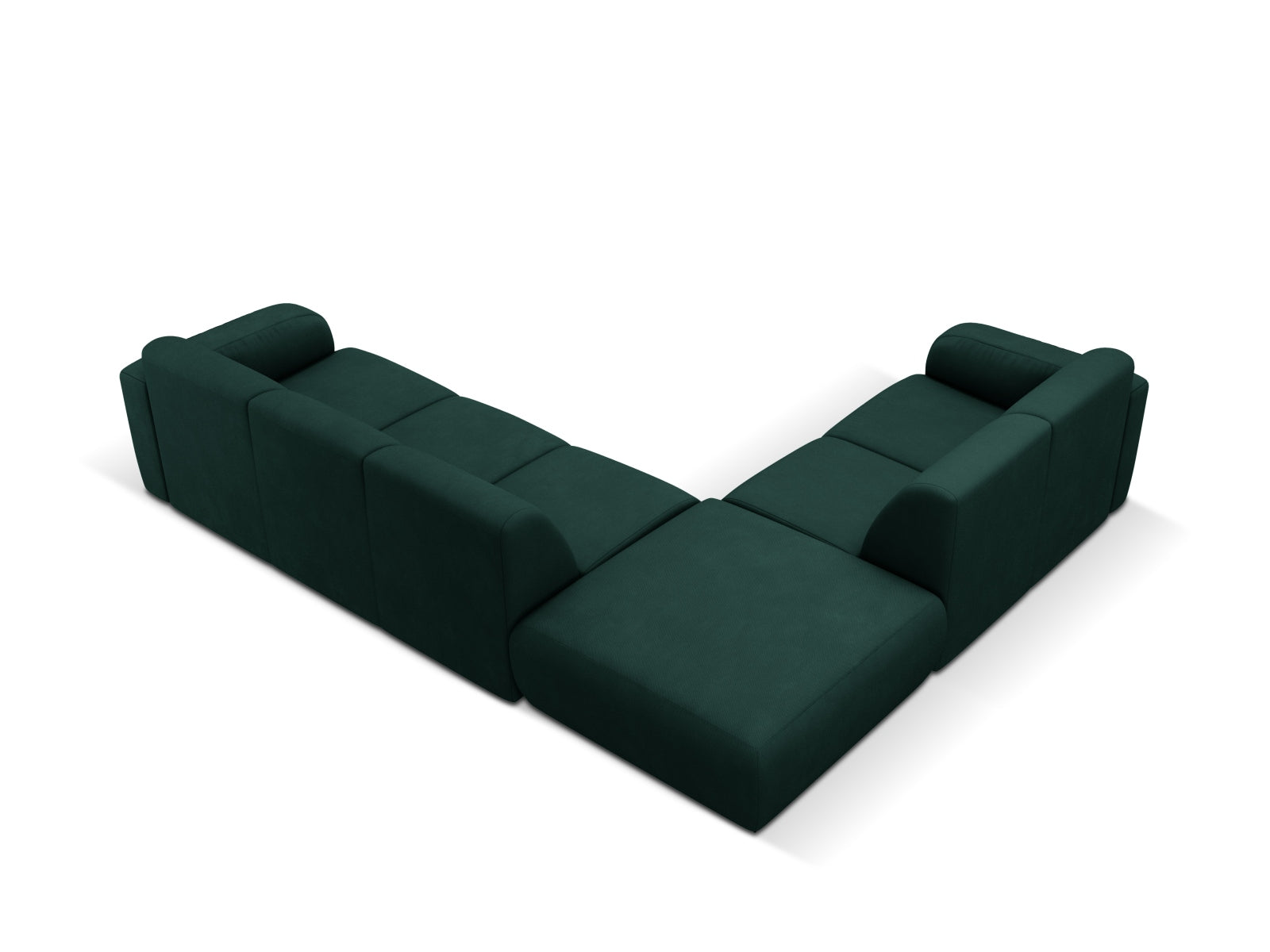 Molino Ecksofa links 6 Sitzer in Bottle Green präsentiert im Onlineshop von KAQTU Design AG. Ecksofa links ist von Micadoni