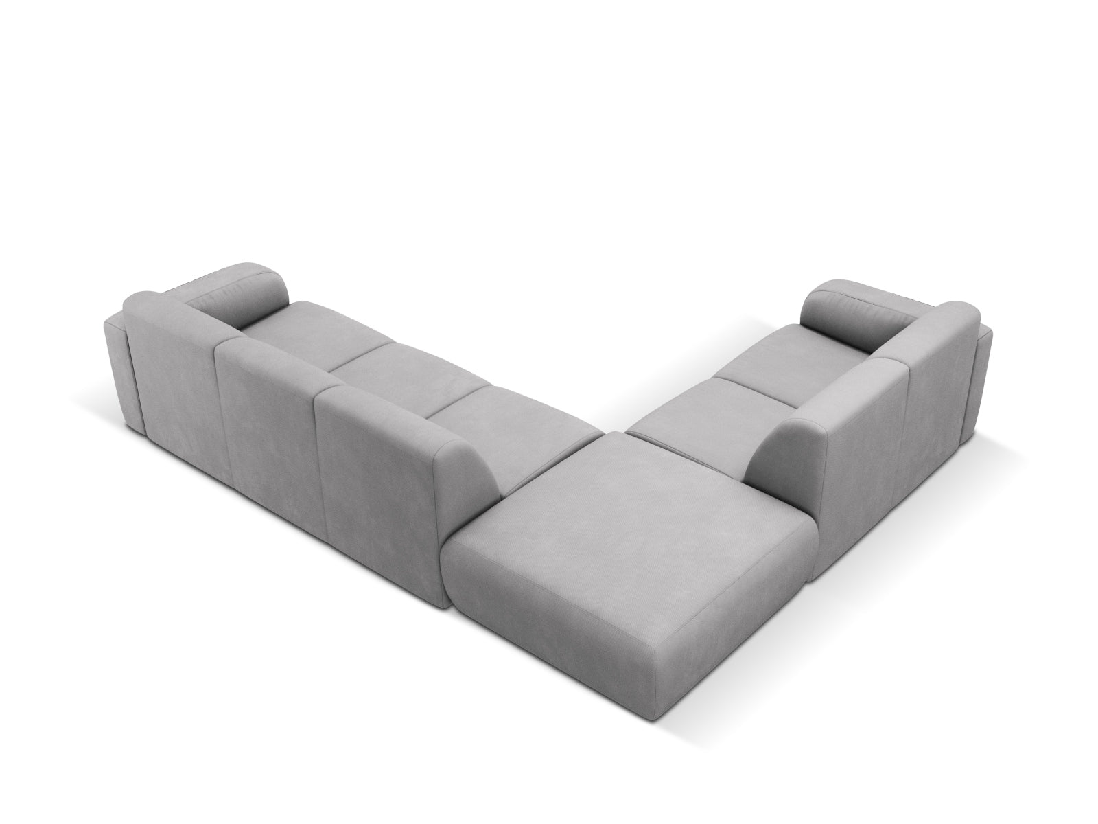 Molino Ecksofa links 6 Sitzer in Light Grey präsentiert im Onlineshop von KAQTU Design AG. Ecksofa links ist von Micadoni