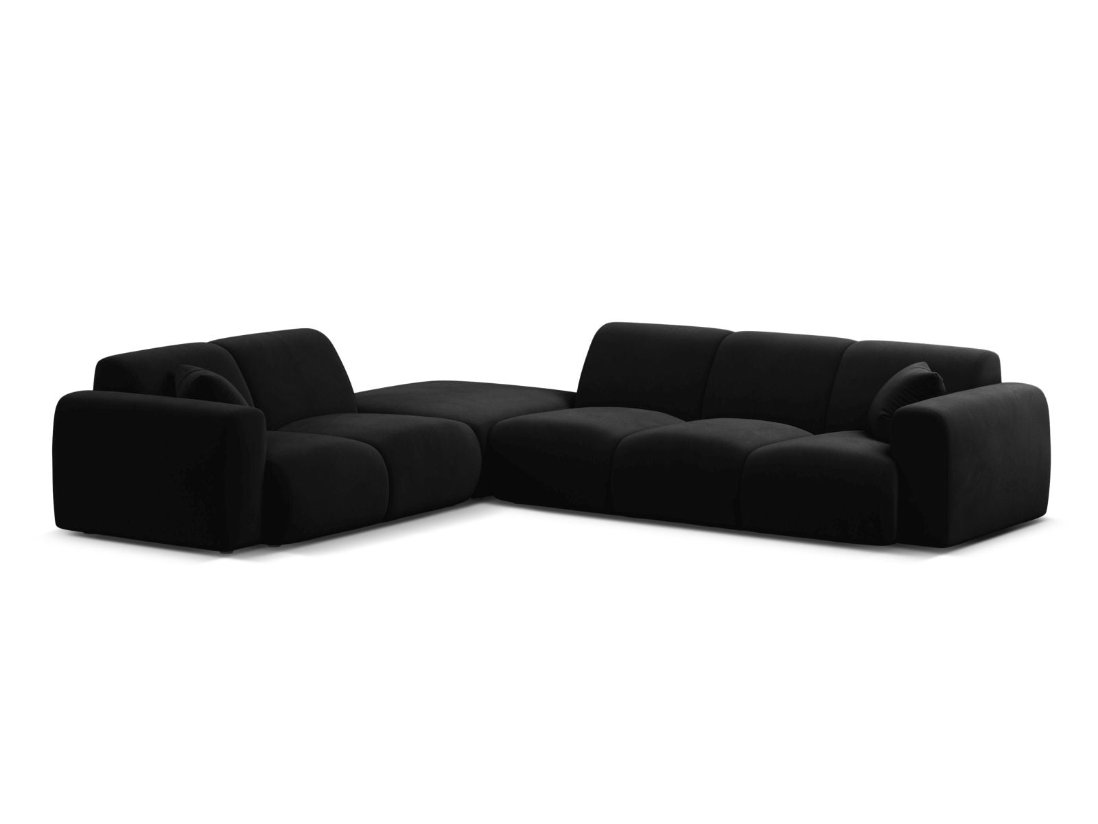 6-Sitzer Ecksofa links Molino in Black-Casino präsentiert im Onlineshop von KAQTU Design AG. Ecksofa links ist von Micadoni