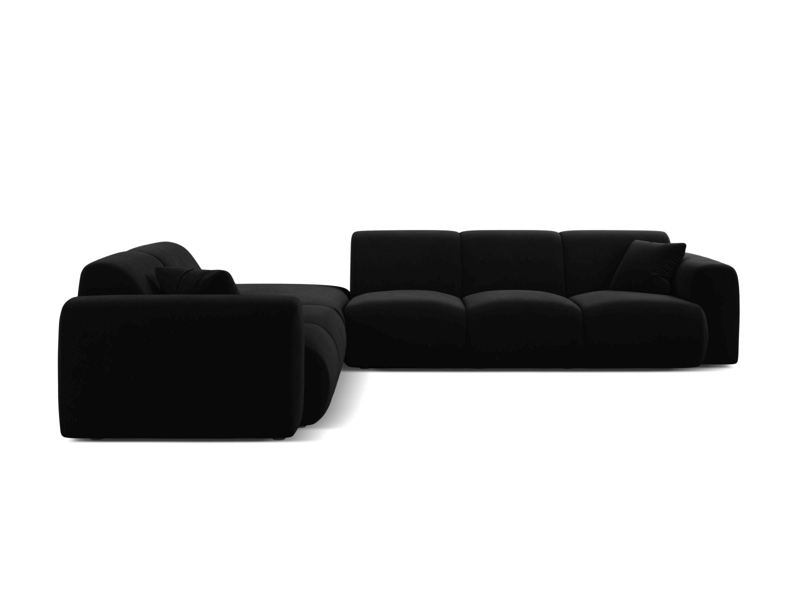 6-Sitzer Ecksofa links Molino in Black-Casino präsentiert im Onlineshop von KAQTU Design AG. Ecksofa links ist von Micadoni