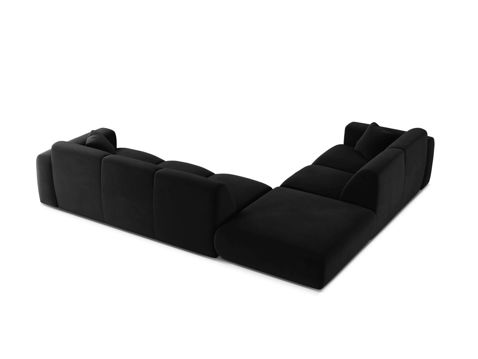 6-Sitzer Ecksofa links Molino in Black-Casino präsentiert im Onlineshop von KAQTU Design AG. Ecksofa links ist von Micadoni
