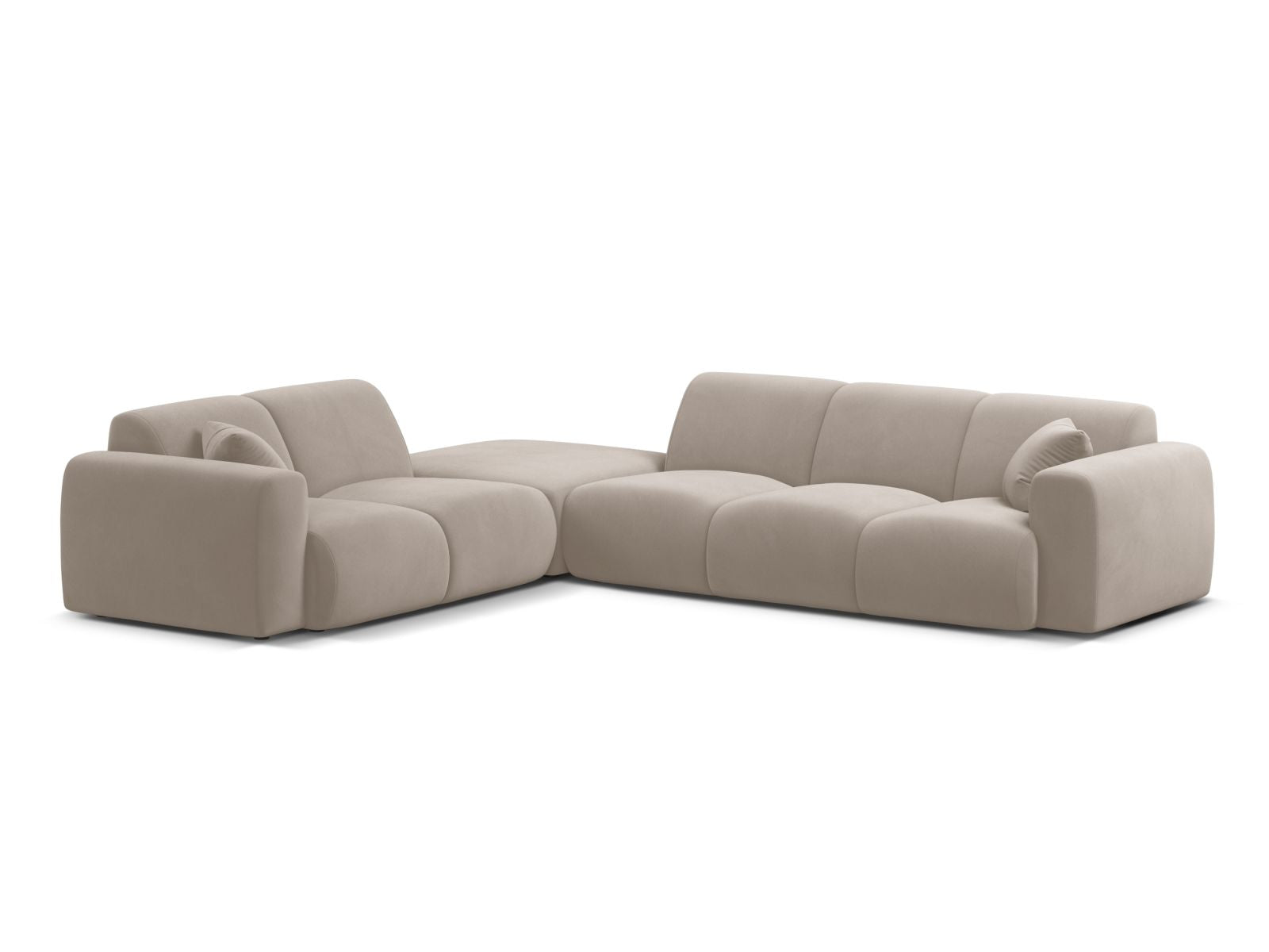 6-Sitzer Ecksofa links Molino in Light Beige-Casino präsentiert im Onlineshop von KAQTU Design AG. Ecksofa links ist von Micadoni