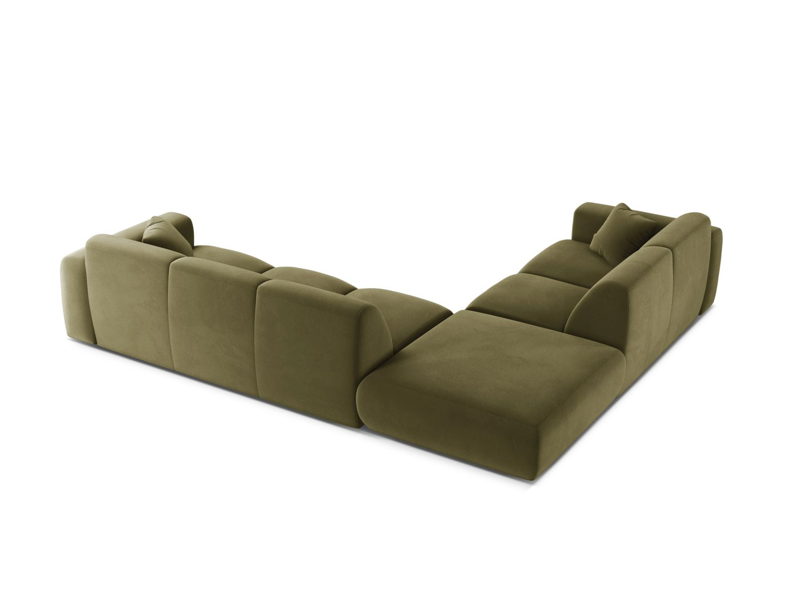 6-Sitzer Ecksofa links Molino in Light Green-Casino präsentiert im Onlineshop von KAQTU Design AG. Ecksofa links ist von Micadoni