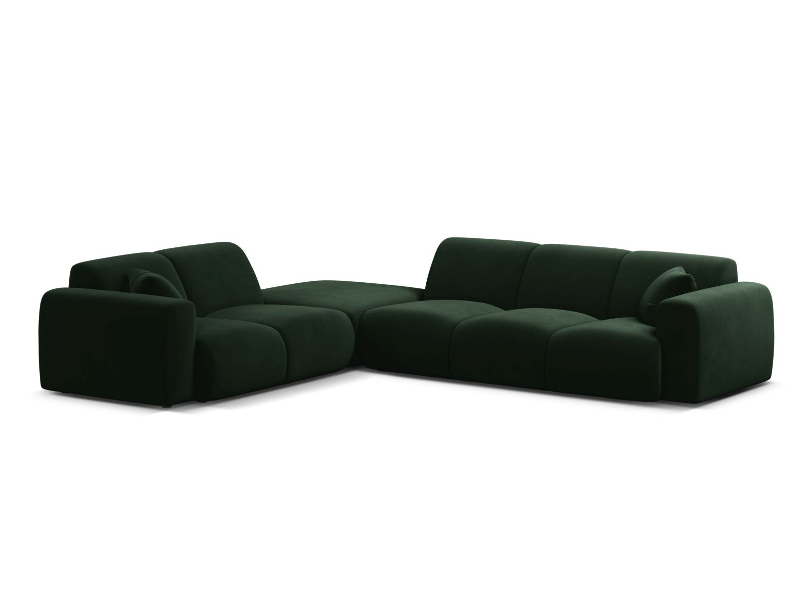 6-Sitzer Ecksofa links Molino in Bottle Green-Casino präsentiert im Onlineshop von KAQTU Design AG. Ecksofa links ist von Micadoni