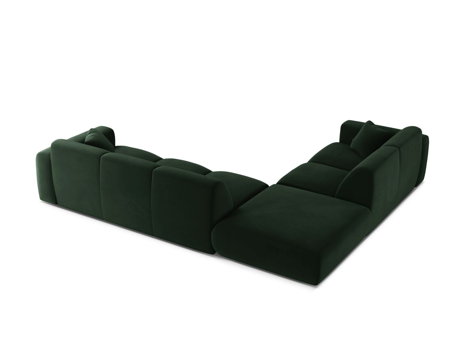 6-Sitzer Ecksofa links Molino in Bottle Green-Casino präsentiert im Onlineshop von KAQTU Design AG. Ecksofa links ist von Micadoni