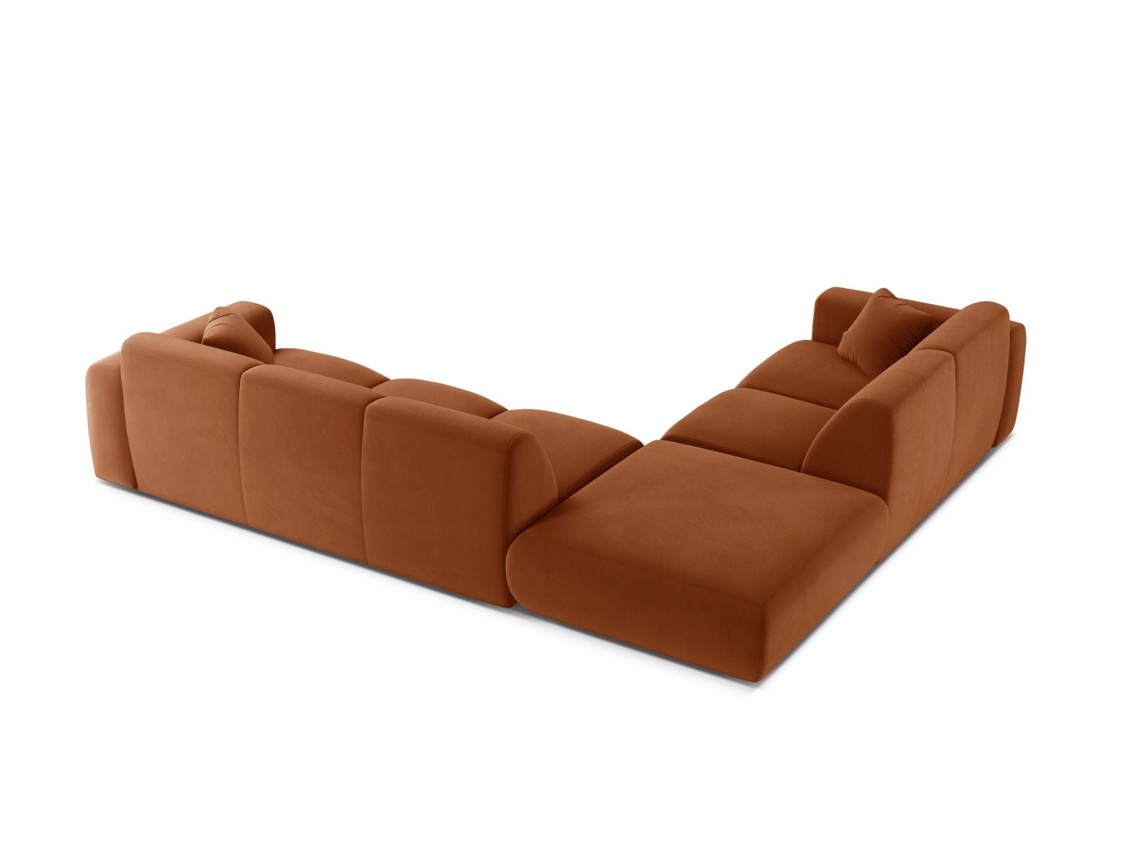 6-Sitzer Ecksofa links Molino in Terracotta-Casino präsentiert im Onlineshop von KAQTU Design AG. Ecksofa links ist von Micadoni