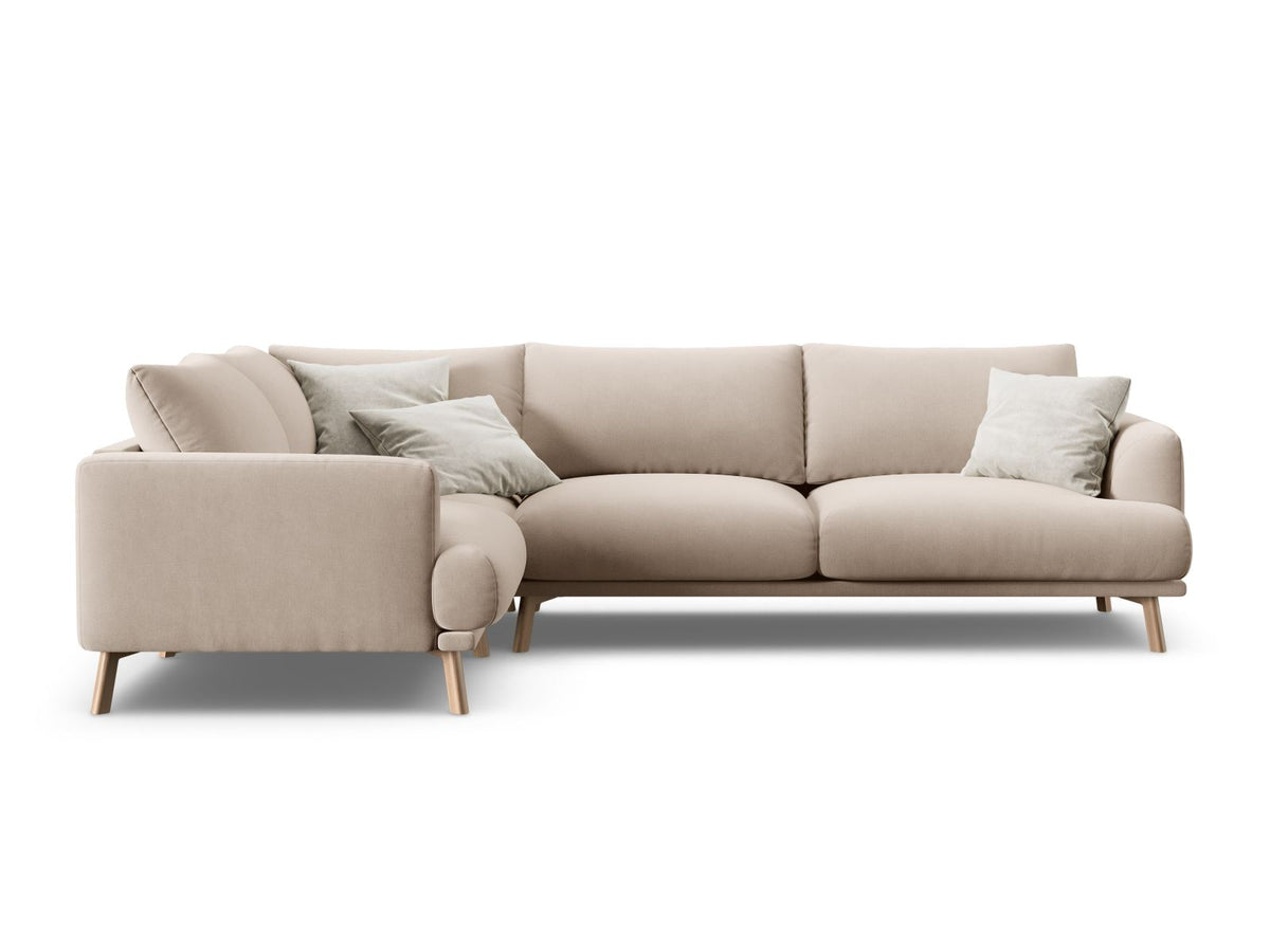 4-Sitzer Ecksofa links Naomi in Beige-Salvador präsentiert im Onlineshop von KAQTU Design AG. Ecksofa links ist von Micadoni