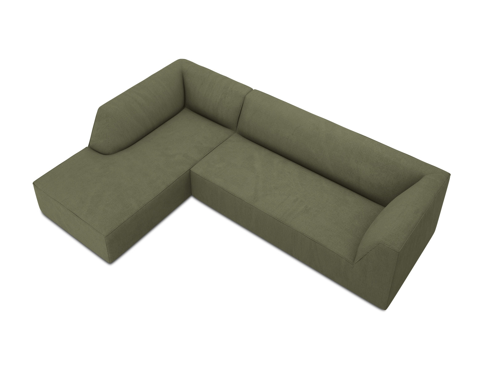 Ruby Modulares Ecksofa links 4 Sitzer in Green präsentiert im Onlineshop von KAQTU Design AG. Ecksofa links ist von Micadoni