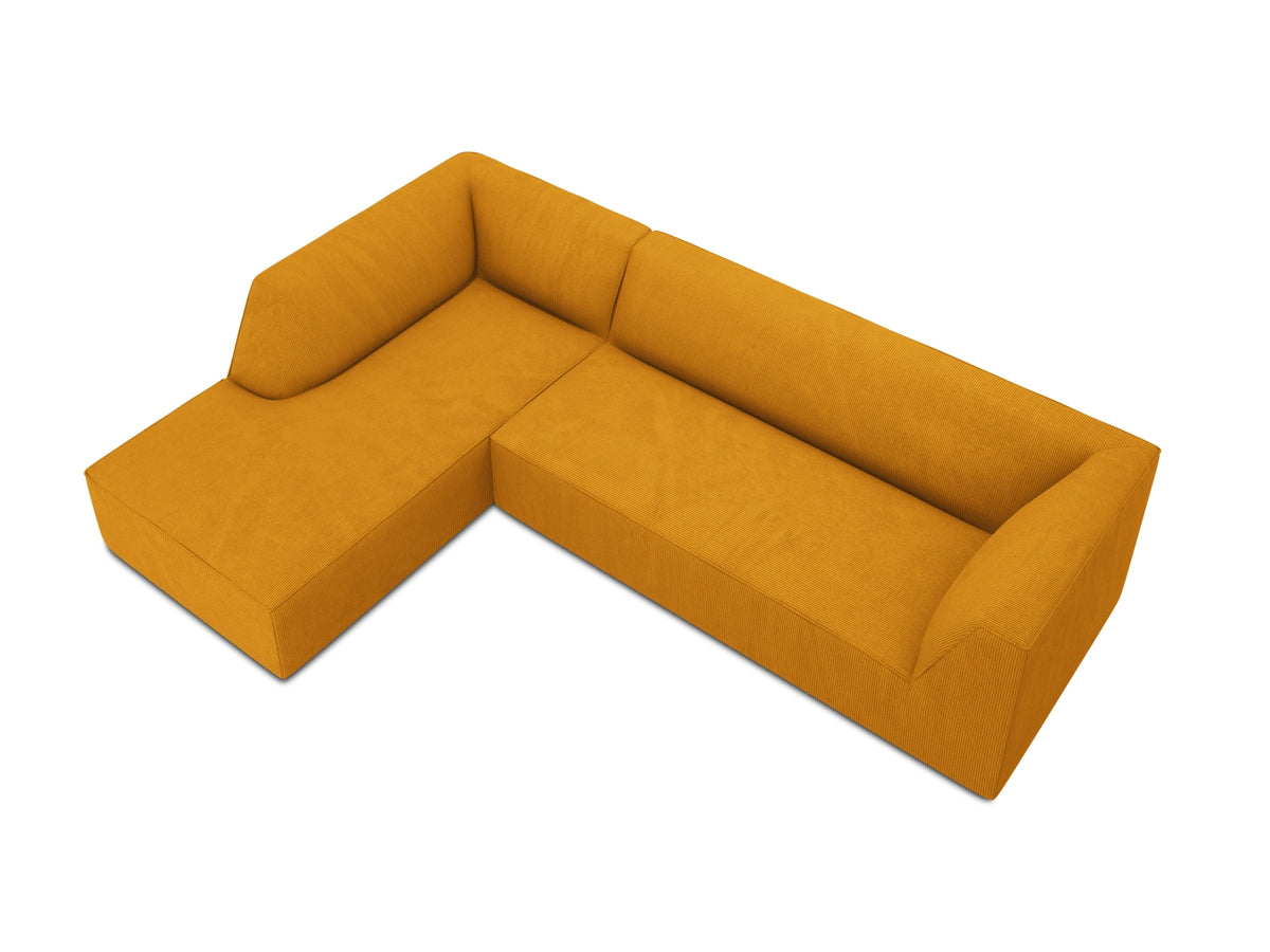 Ruby Modulares Ecksofa links 4 Sitzer in Yellow-Scala präsentiert im Onlineshop von KAQTU Design AG. Ecksofa links ist von Micadoni