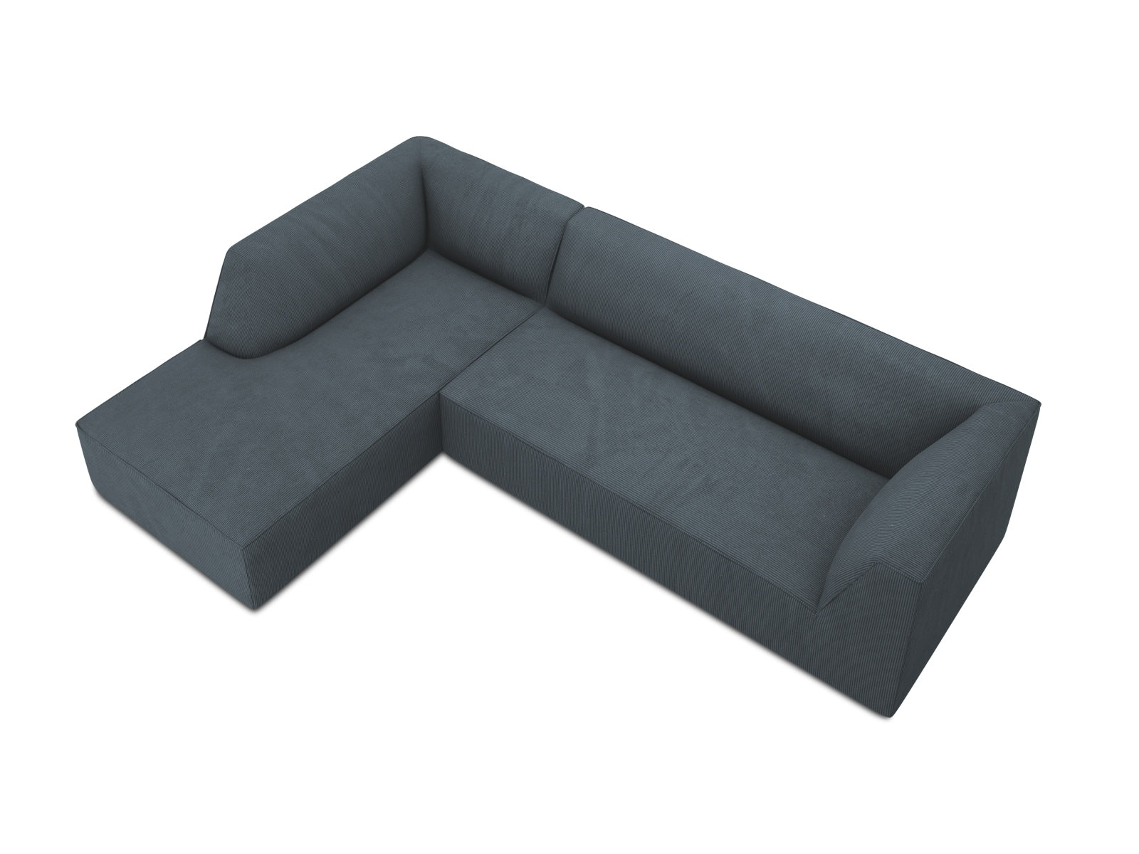 Ruby Modulares Ecksofa links 4 Sitzer in Blue präsentiert im Onlineshop von KAQTU Design AG. Ecksofa links ist von Micadoni