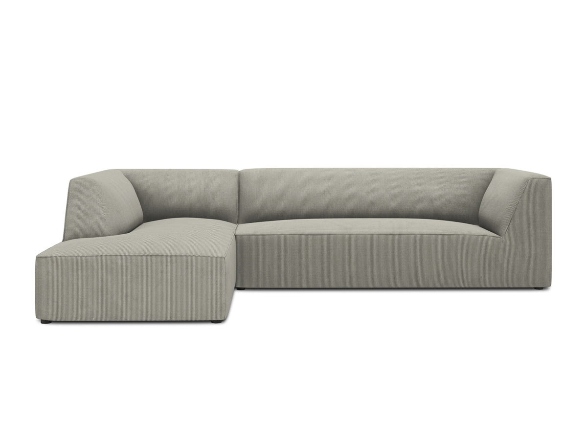 Ruby Modulares Ecksofa links 4 Sitzer in Light Grey-Scala präsentiert im Onlineshop von KAQTU Design AG. Ecksofa links ist von Micadoni