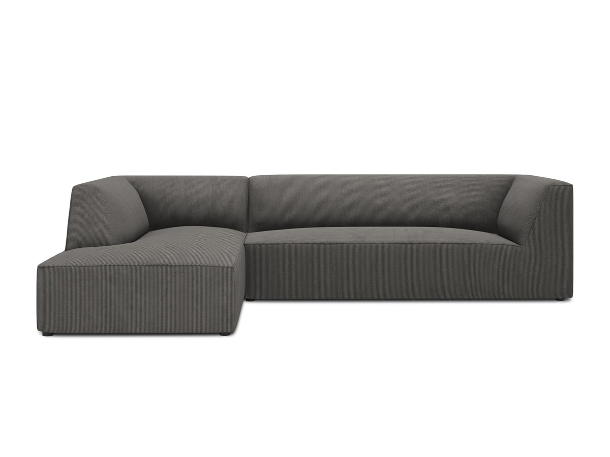 Ruby Modulares Ecksofa links 4 Sitzer in Dark Grey-Scala präsentiert im Onlineshop von KAQTU Design AG. Ecksofa links ist von Micadoni