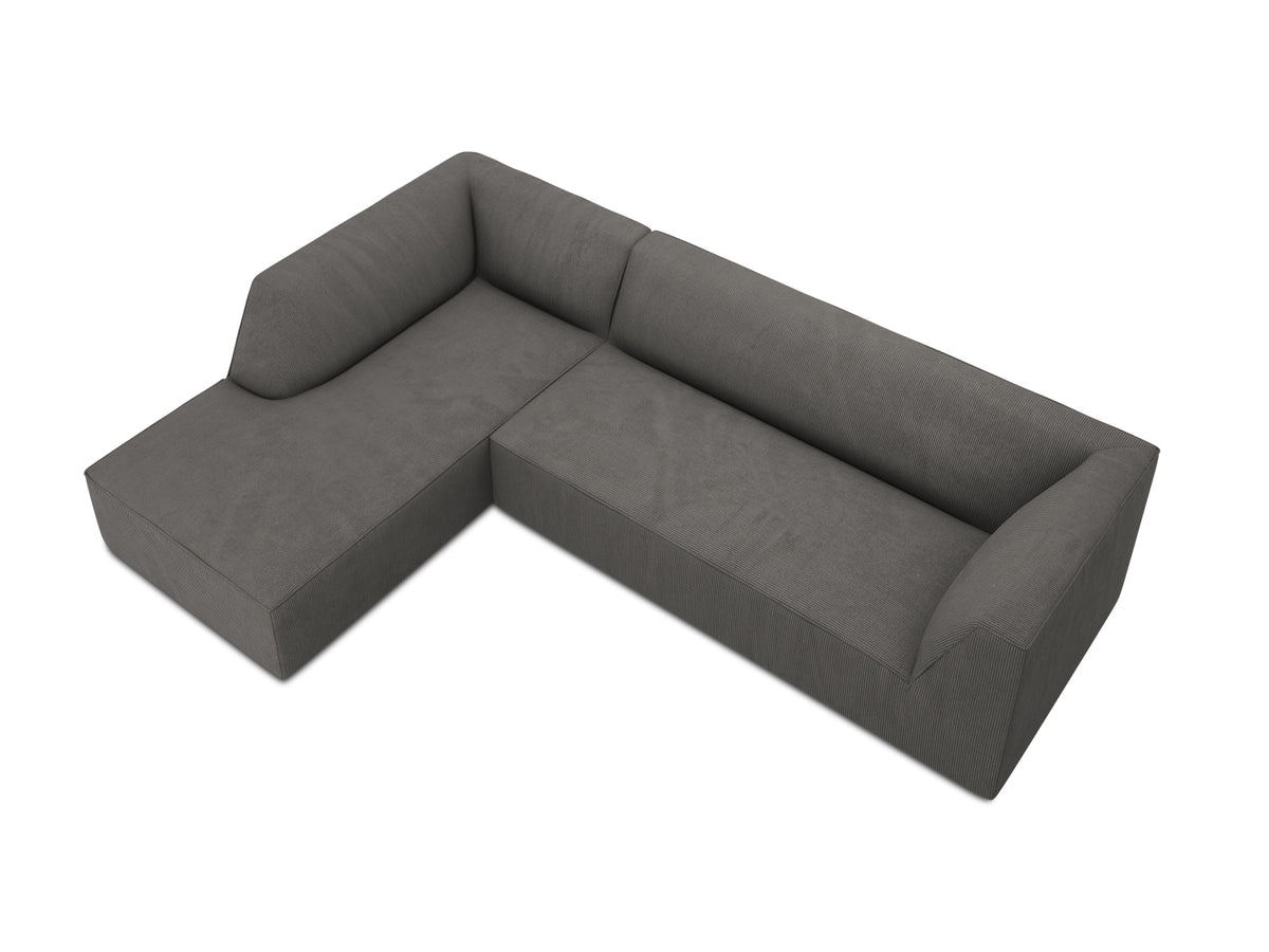 Ruby Modulares Ecksofa links 4 Sitzer in Dark Grey-Scala präsentiert im Onlineshop von KAQTU Design AG. Ecksofa links ist von Micadoni