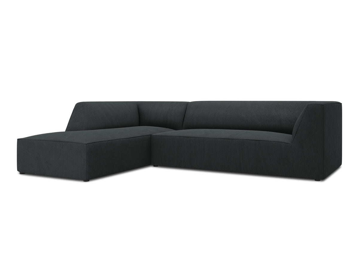 Ruby Modulares Ecksofa links 4 Sitzer in Black-Scala präsentiert im Onlineshop von KAQTU Design AG. Ecksofa links ist von Micadoni