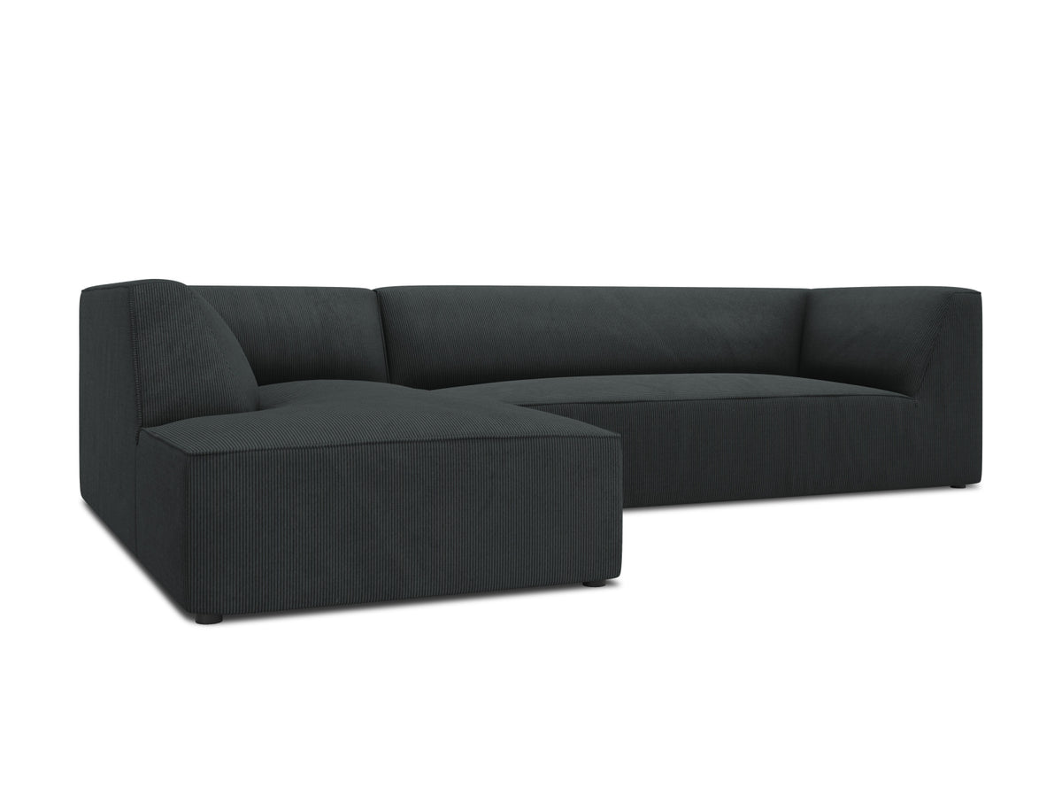 Ruby Modulares Ecksofa links 4 Sitzer in Black-Scala präsentiert im Onlineshop von KAQTU Design AG. Ecksofa links ist von Micadoni